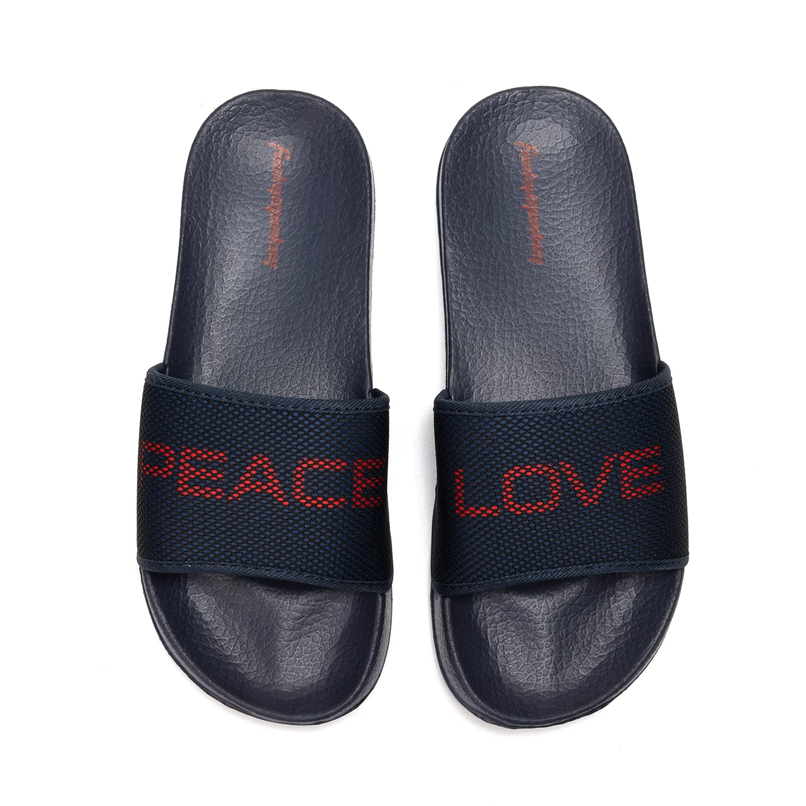**FunkyMonkey Men's Casual Slide Sandals - Comfortable Indoor/Outdoor Slippers for Beach, Pool & Lounging**