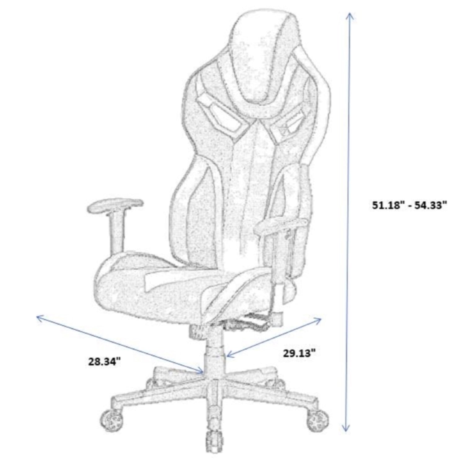 PRO X Series 022 Ergonomic Gaming Chair - Black & Red - High Back Racing Style for PC & Console Gamers - Perfect for Esports, Streaming & Office Work