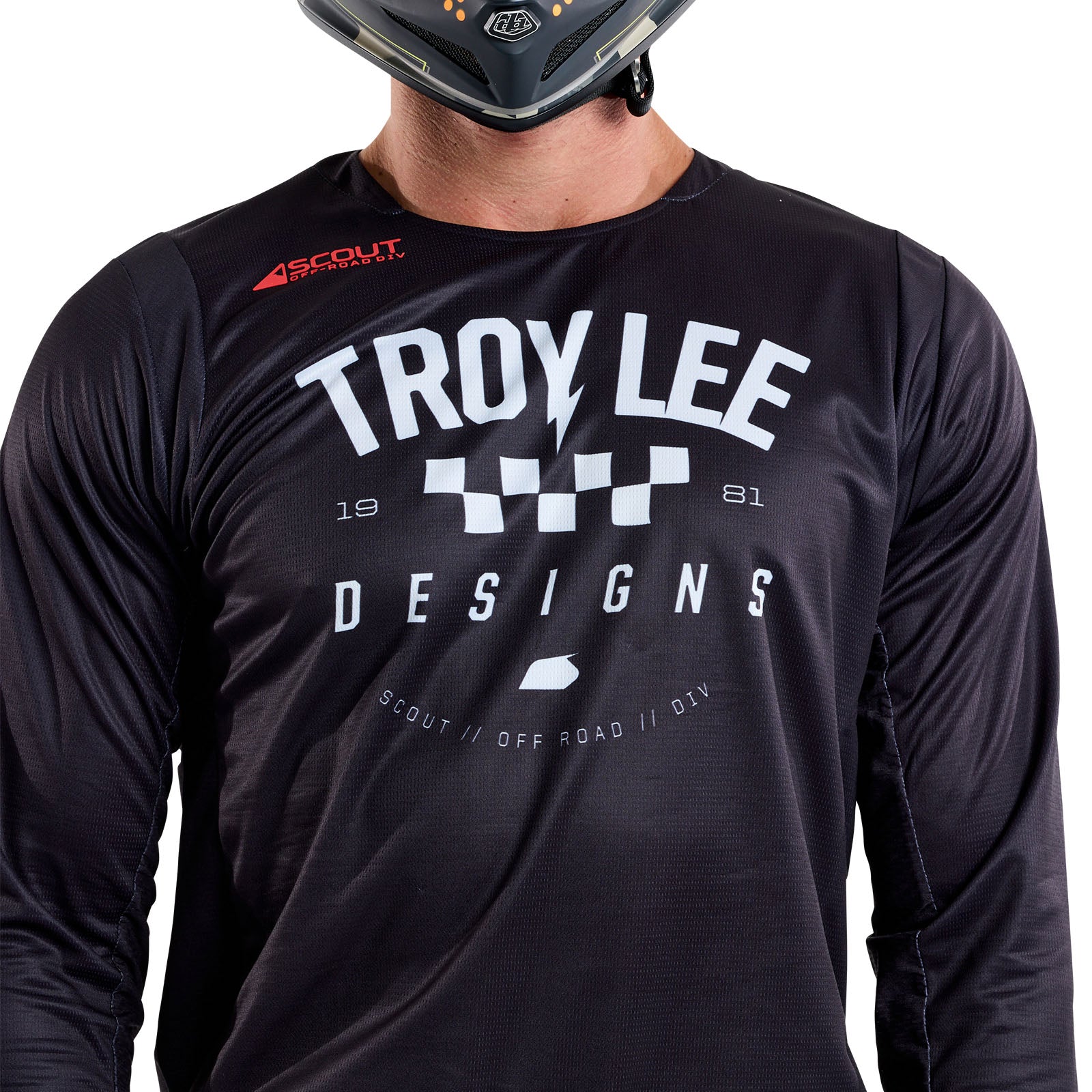 Scout GP Jersey Ripper Black - Durable Motorcycle Jersey for Off-Road & Motocross Riding - Perfect for Racing, Trail Adventures & Outdoor Sports