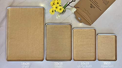 18x26 Inch (1000 Sheets) Unbleached Parchment Paper for Baking - Commercial Full Size Sheet Pan Liners | Perfect for High Heat Cooking, Roasting & Pastry Making