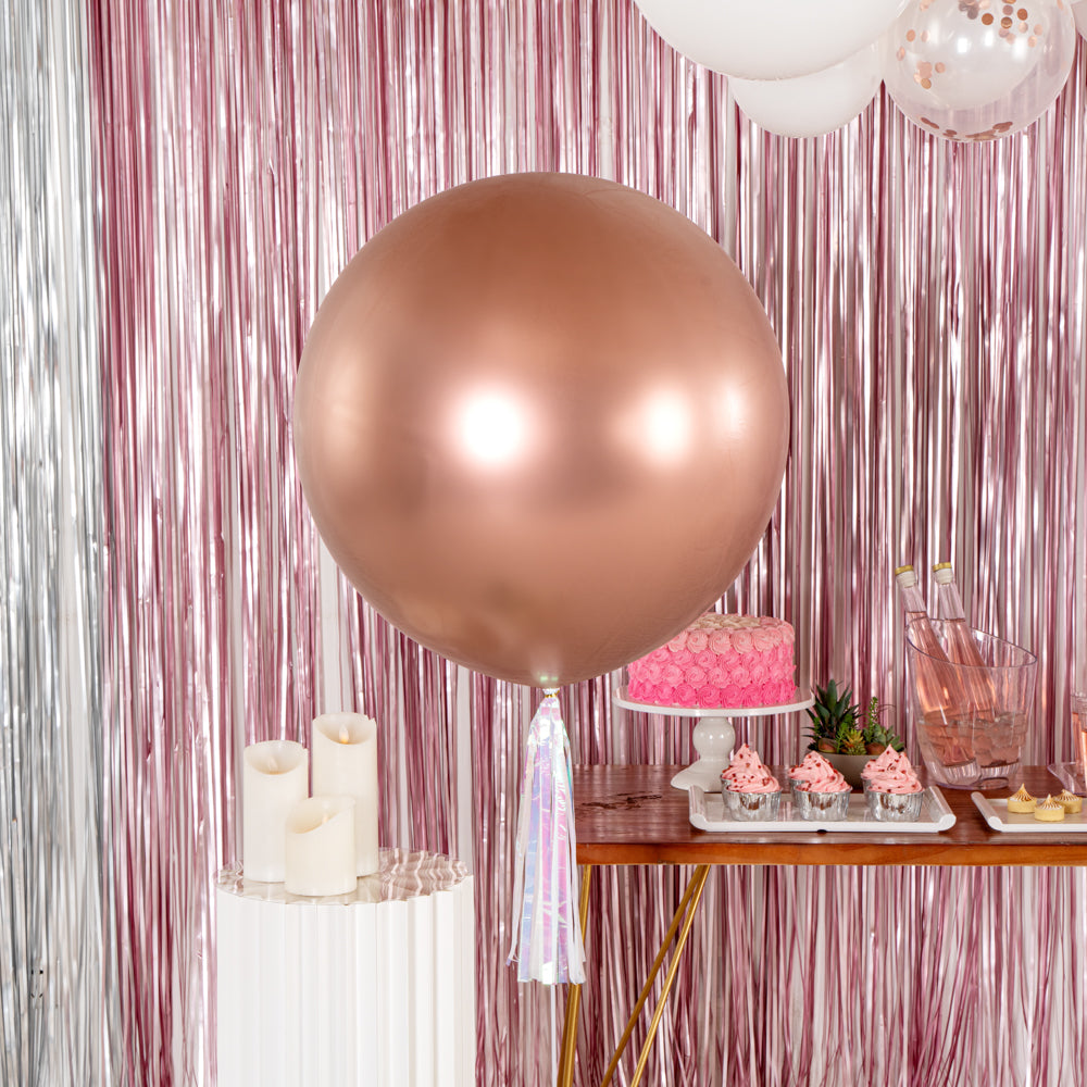 Balloonify Metallic Rose Gold Latex Balloons - 36 Inch (10 Count) for Birthday Parties, Weddings & Special Events