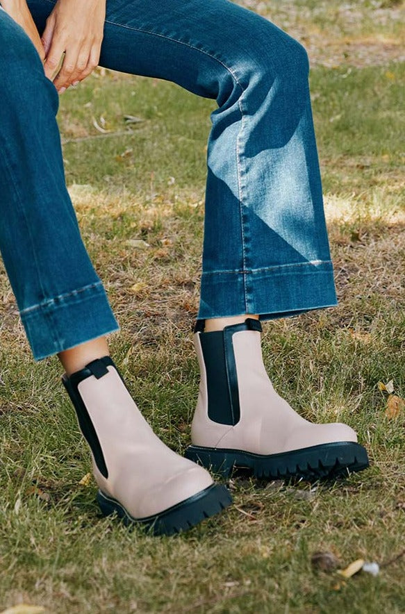 MATT & NATT Zuke Chelsea Boots for Women - Blush Suede Ankle Boots | Comfortable & Stylish for Fall/Winter Fashion, Office & Casual Outfits