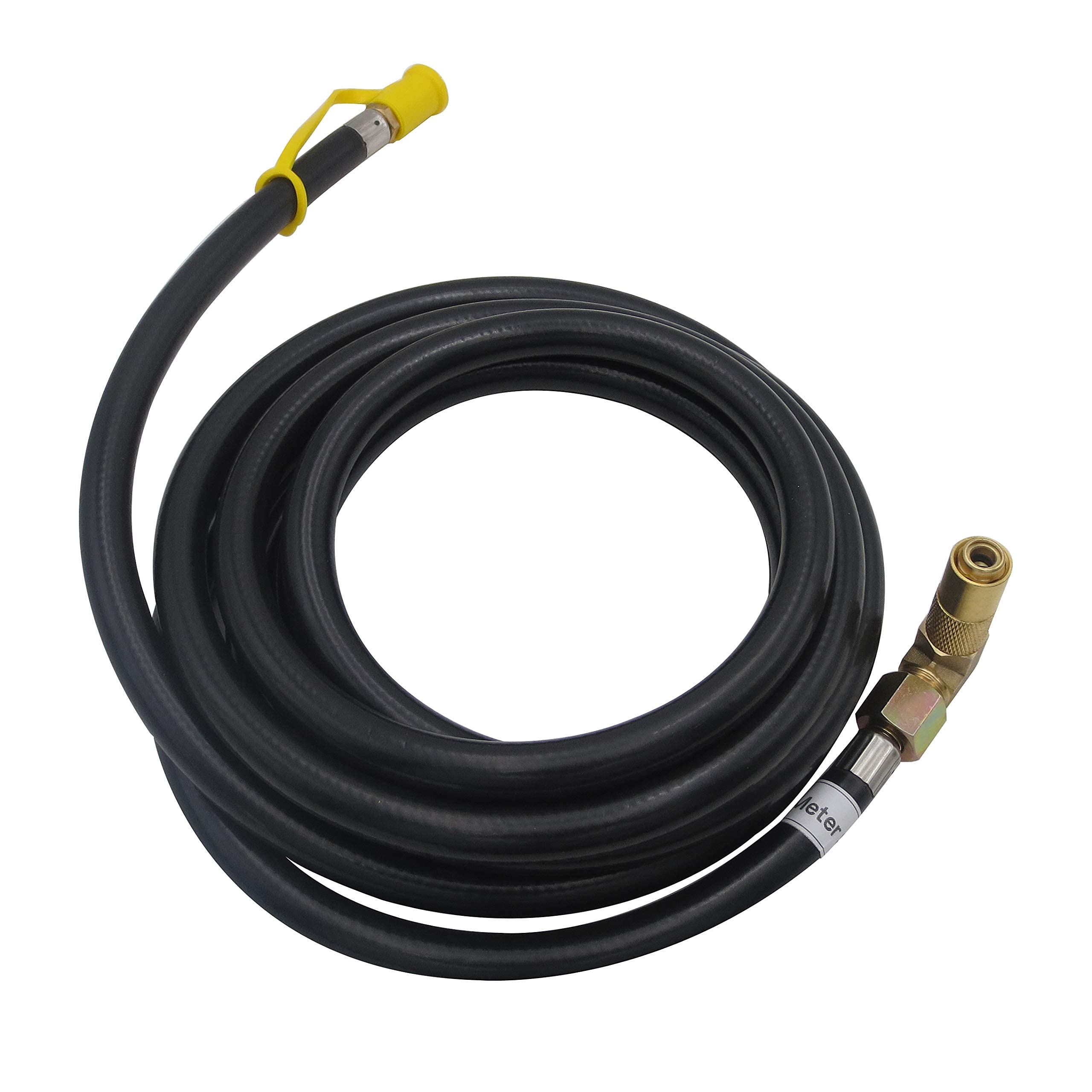 METER STAR 12Ft RV Quick-Connect Propane Gas Hose Extension with Elbow Adapter Fitting Kit - Compatible with 17Inch & 22Inch Blackstone Griddles - Perfect for Outdoor Camping, Tailgating, and Backyard BBQs