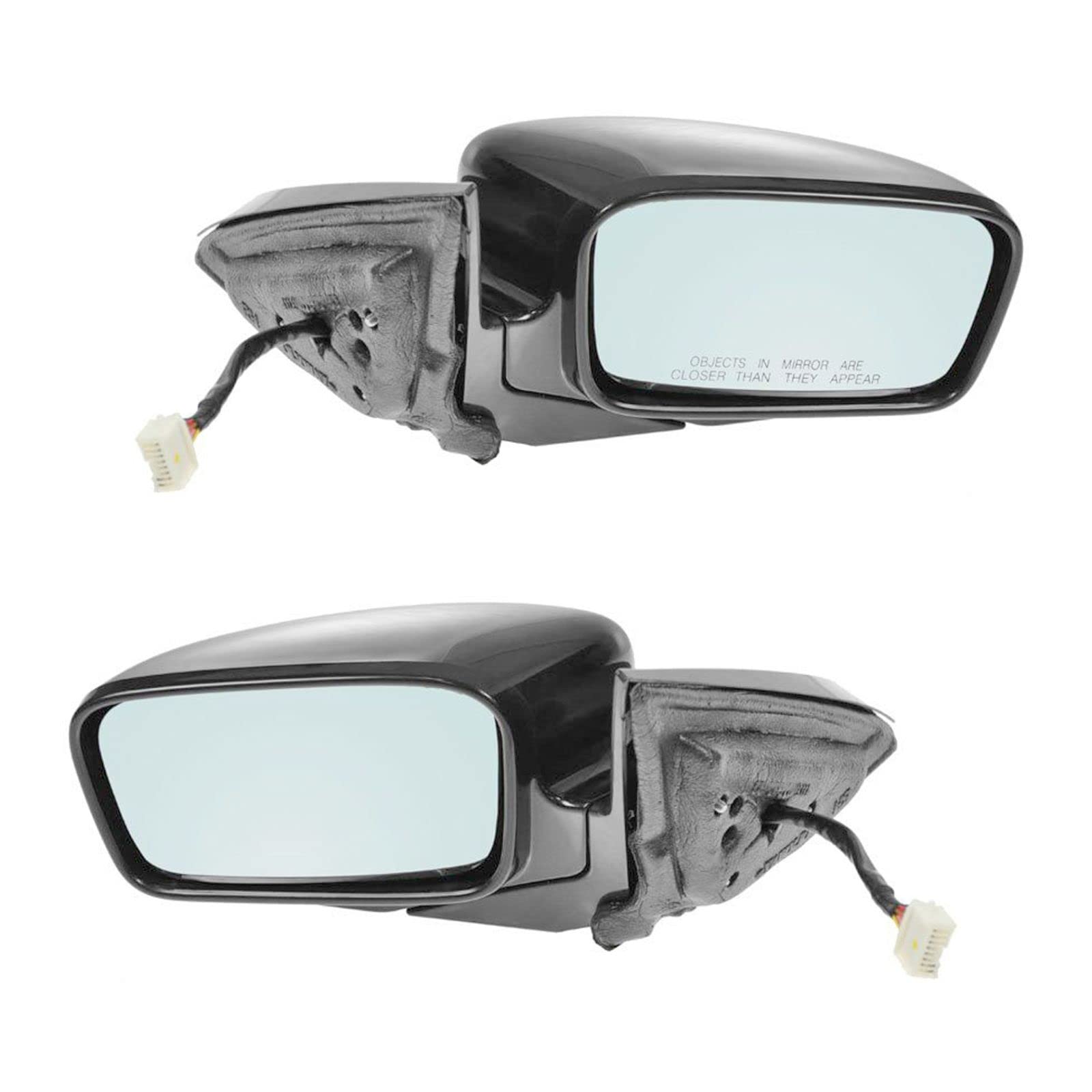 Heated Power Memory Side Mirrors with Blue Tint Lens - LH/RH Pair for 2004-2006 Acura TL | Defrosting & Anti-Glare for Winter Driving & Night Safety