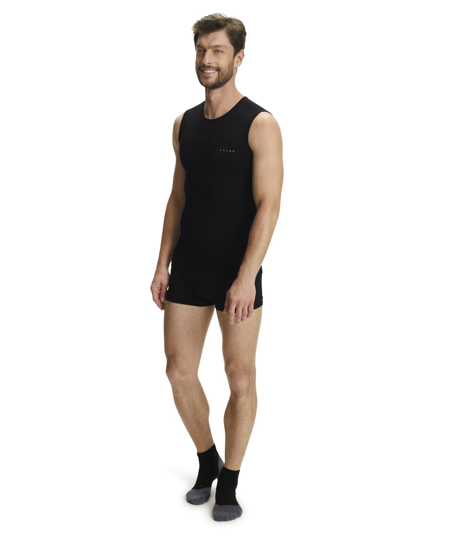 FALKE Men's Thermal Singlet - Quick-Drying, Breathable Underwear for Mild to Cold Weather | Sustainable Merino Wool Base Layer | Perfect for Hiking, Skiing & Winter Sports | Pack of 1