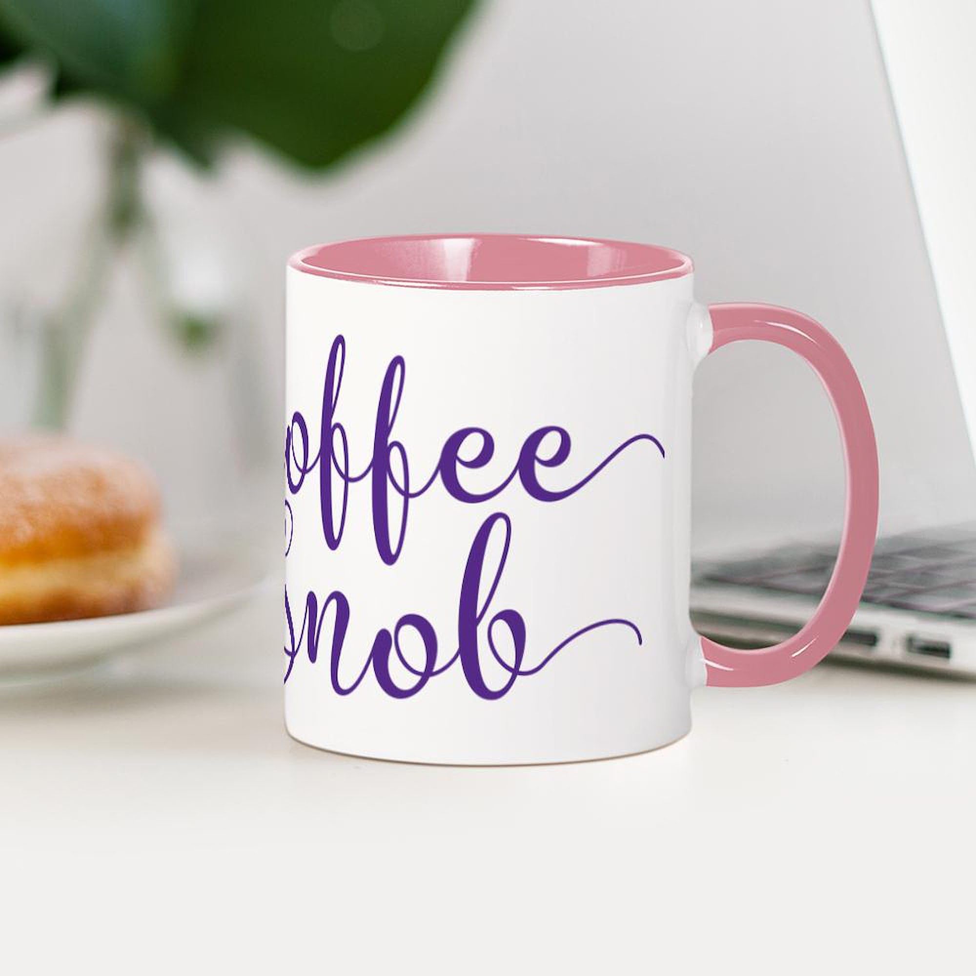 CafePress Coffee Snob 11 oz (325 ml) Ceramic Coffee Mug - Perfect for Home, Office & Gifts - Insulated Hot Drink Cup for Coffee, Tea & Cocoa Lovers