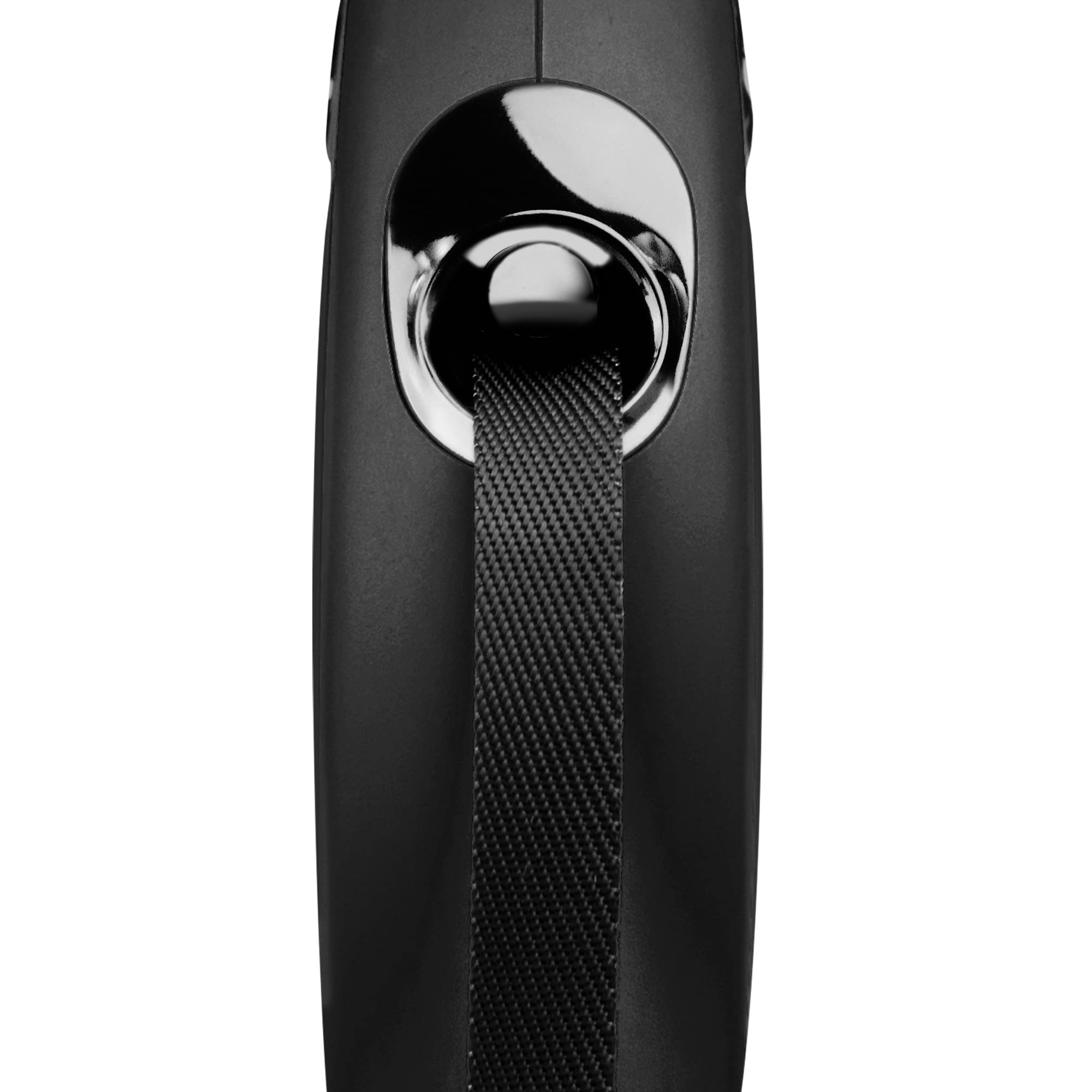 Flexi Automatic Retractable Dog Leash - 16ft Classic Tape for Small Dogs, Durable & Tangle-Free (Black) - Perfect for Walking, Jogging & Outdoor Adventures