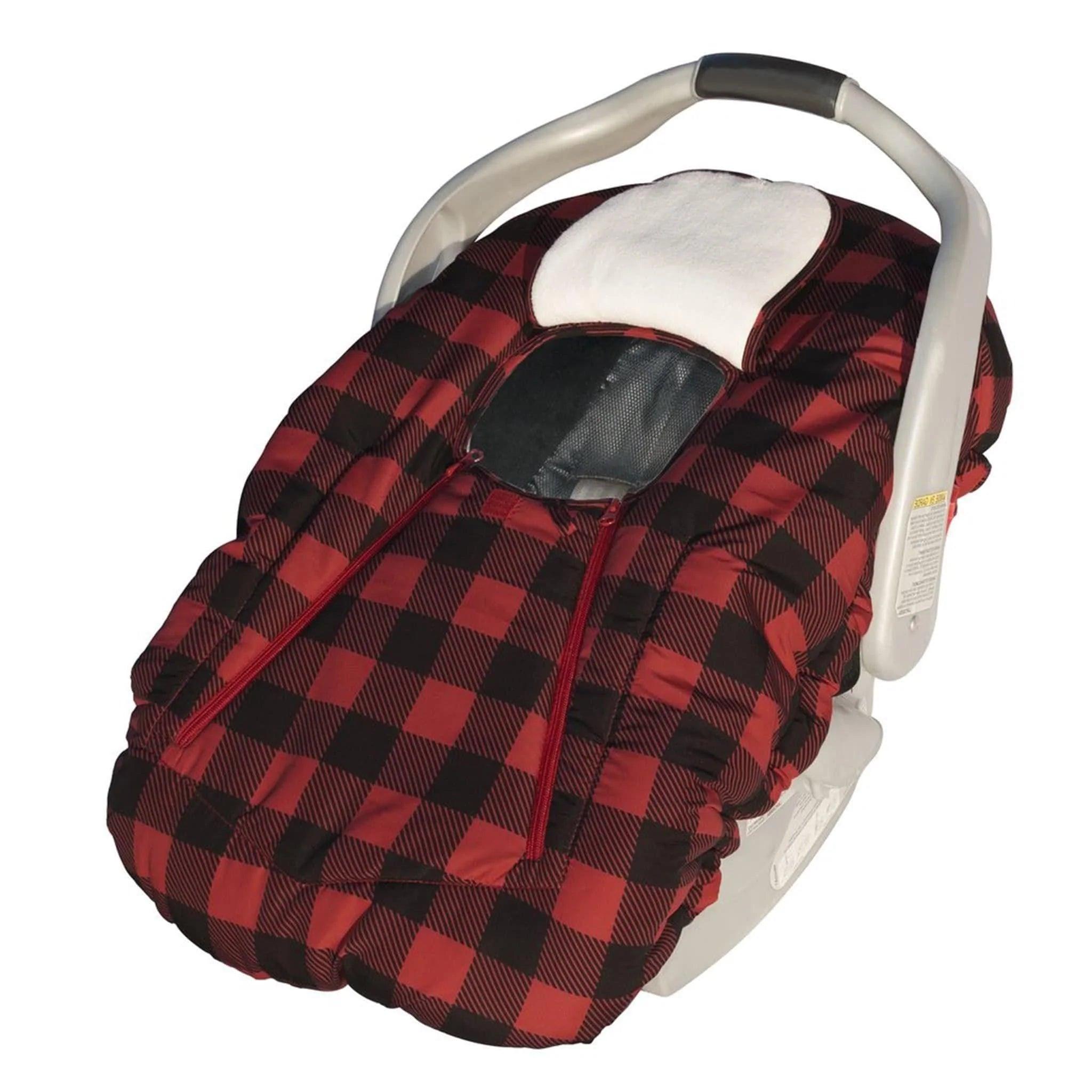 Jolly Jumper Arctic Sneak a Peek Baby Car Seat Cover - Soft Infant Car Seat Protector for Winter & Cold Weather - Perfect for Strollers, Shopping, and Outdoor Adventures