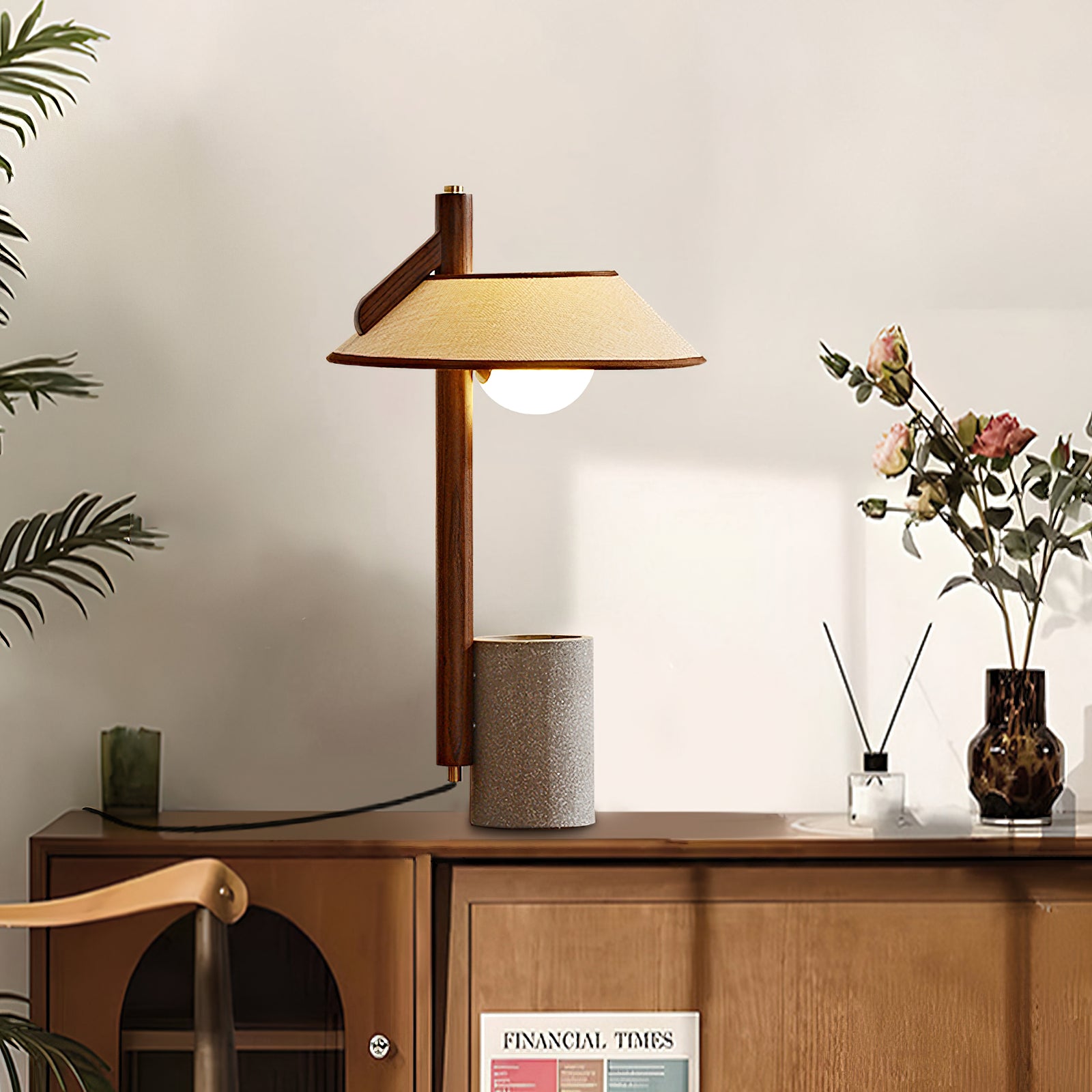 Puro Modern LED Table Lamp - Adjustable Brightness & USB Charging for Bedroom, Office & Living Room - Energy Efficient Night Light & Reading Lamp