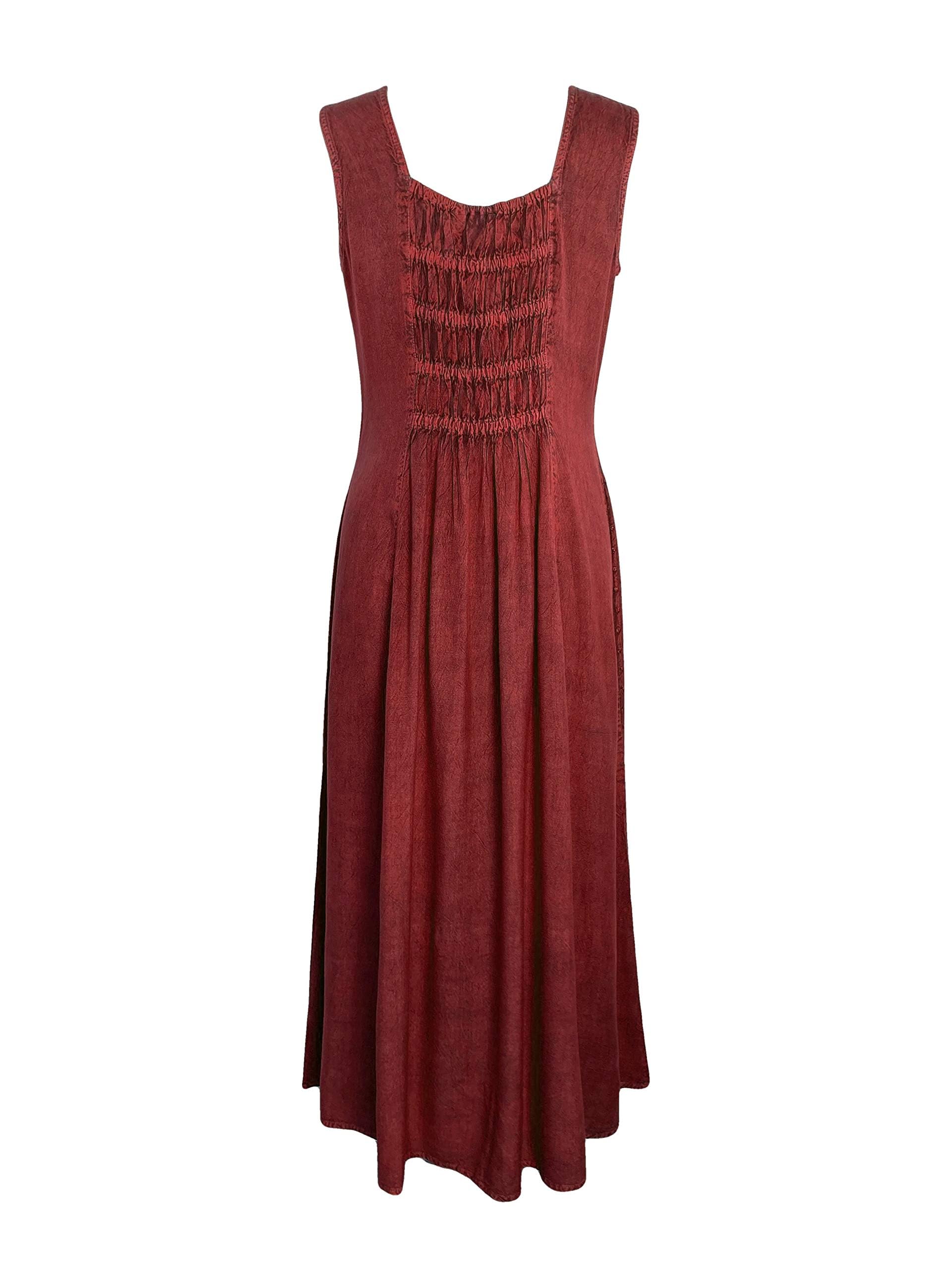 Agan Traders Women's 2025 Spring Summer Sleeveless Embroidered Maxi Dress - Flowy Long Sun Dress Gown for Beach Vacation, Wedding Guest, Party & Casual Wear