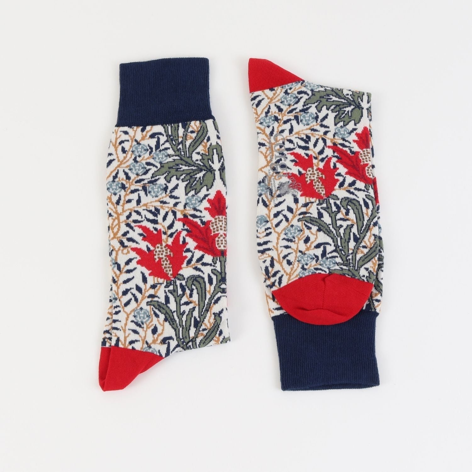 Men's William Morris Borne Cotton Socks - Comfortable & Breathable Casual Socks for Everyday Wear, Work, and Outdoor Activities
