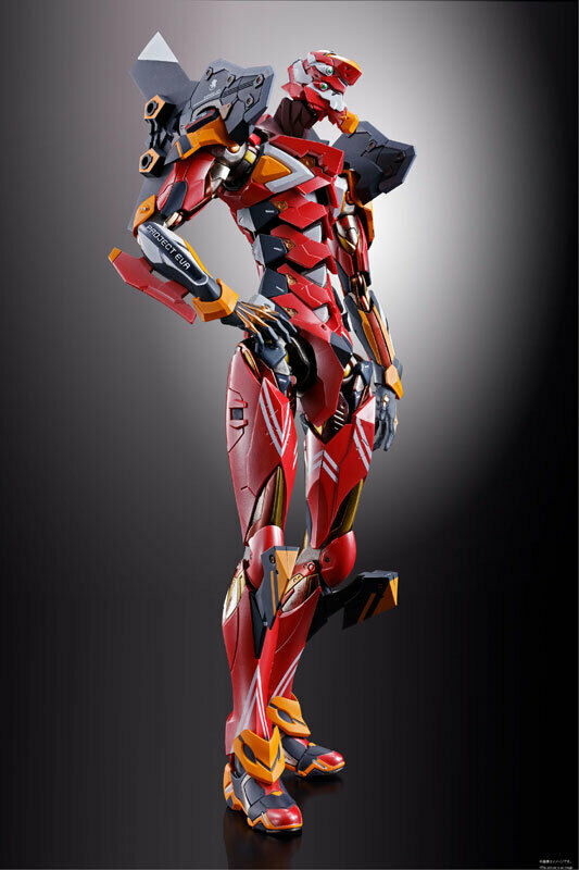 Bandai Metal Build Evangelion EVA-02 Production Model Action Figure - Neon Genesis Collectible for Anime Fans & Display