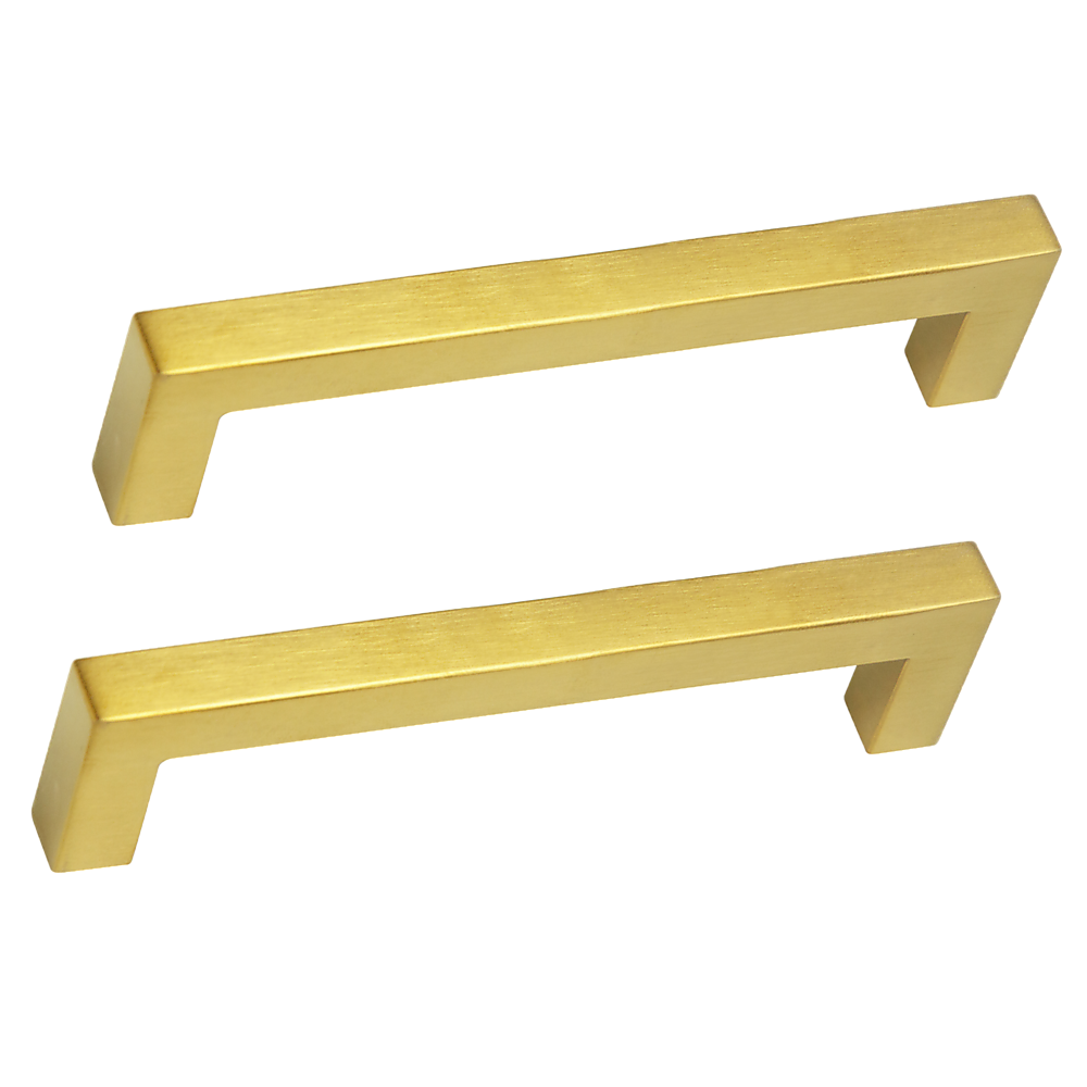 15 Pack Brushed Brass Drawer Pulls - 128mm Kitchen Cabinet Handles with Gold Finish - Perfect for Modern Cabinets, Dressers & Furniture Upgrades