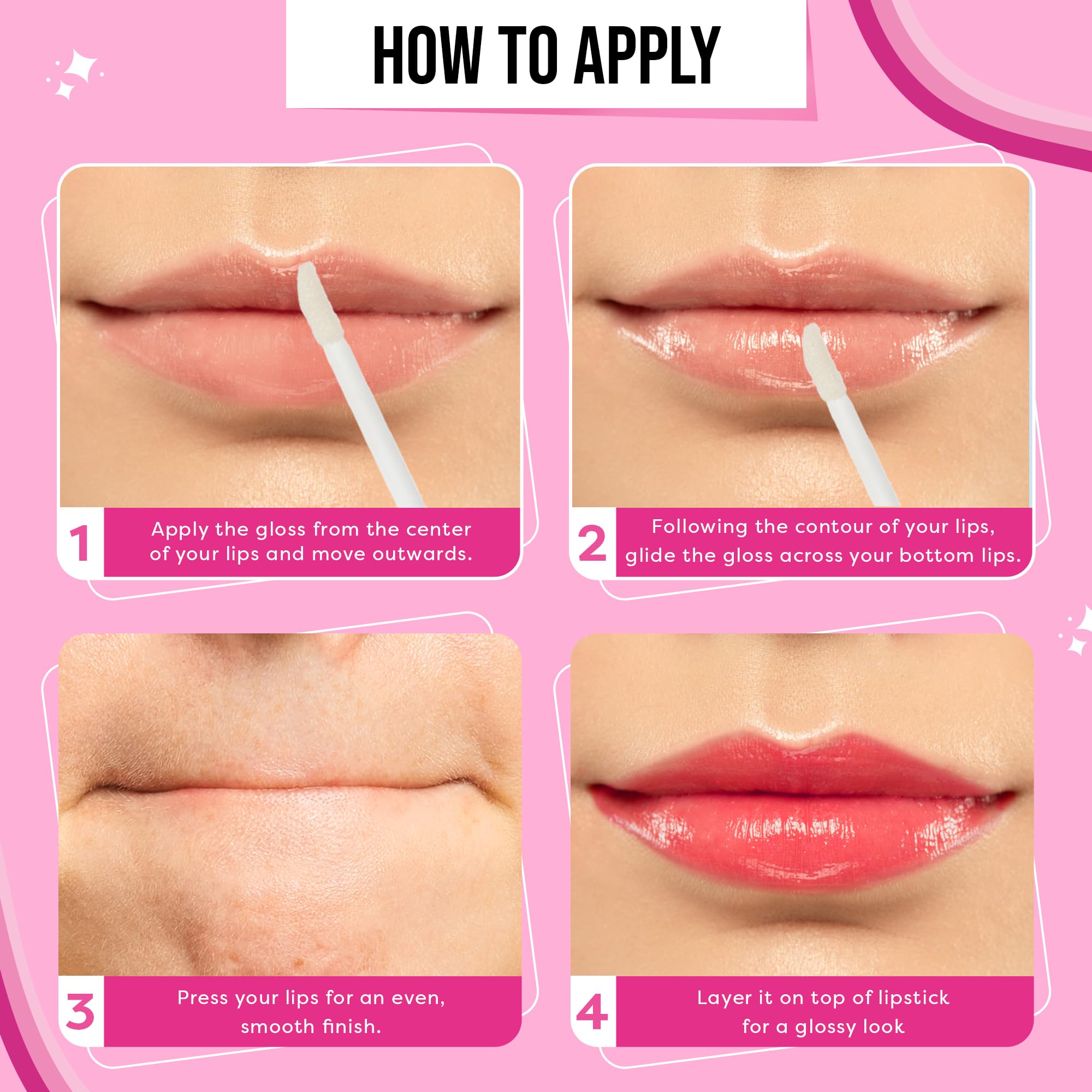 SUGAR POP High Shine Lip Gloss with Hyaluronic Acid & Shea Butter - Lightweight, Richly Pigmented, Hydrating Lip Gloss (3.5ml, Marshmallow 01) for Daily Wear, Parties & Special Occasions