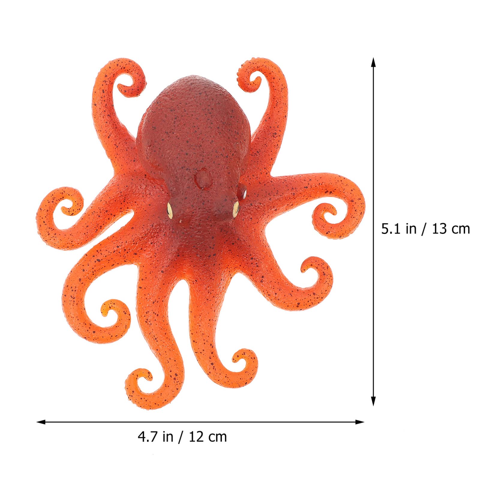 Lifelike Octopus Squeeze Stress Relief Toy - Soft Mochi Animal Sensory Fidget Toy for Anxiety, ADHD & Relaxation - Cute Cartoon Desk Decor & Gift for Kids & Adults