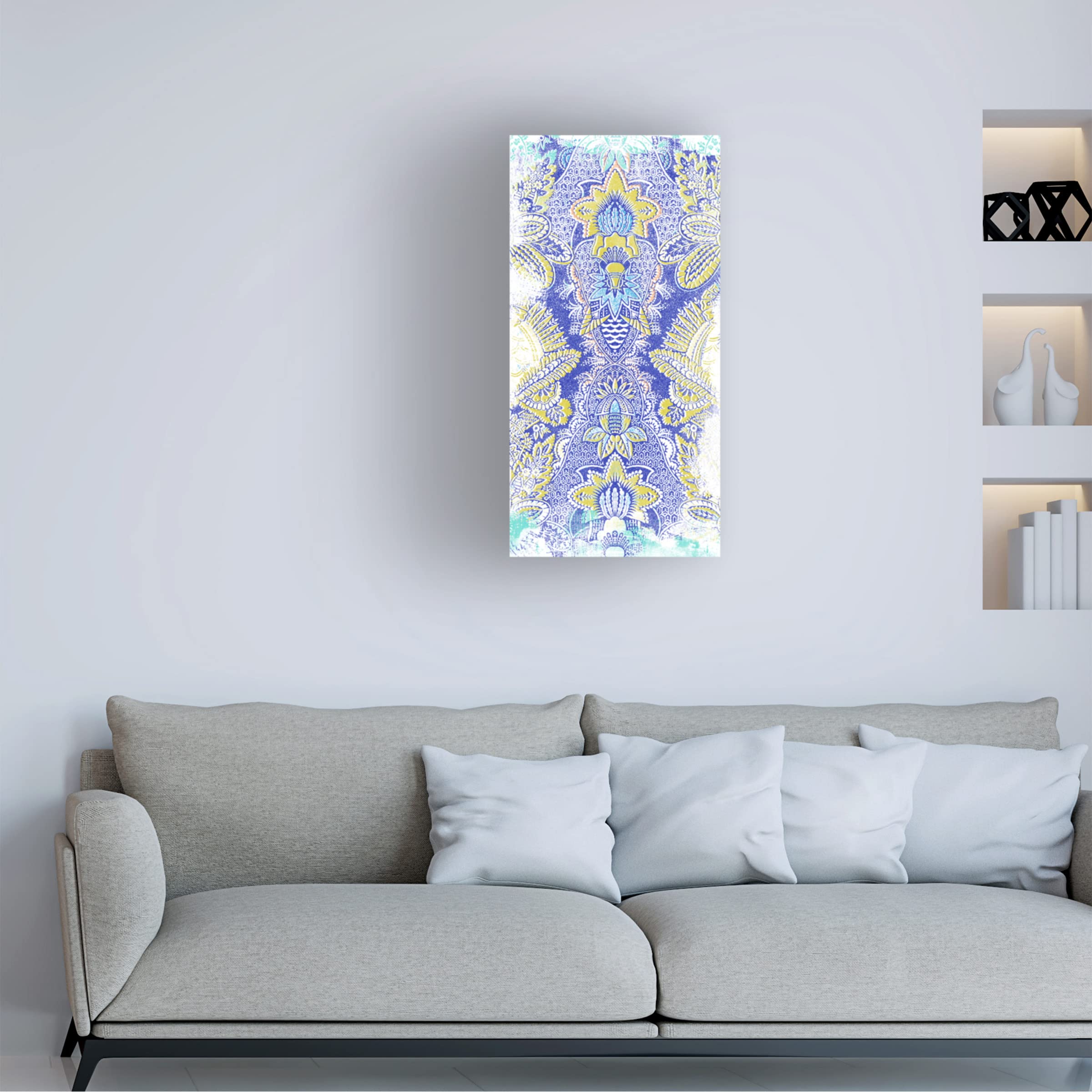 Trademark Fine Art 'Textile Offset IV' Canvas Wall Art by June Erica Vess - Modern Home Decor for Living Room, Bedroom & Office