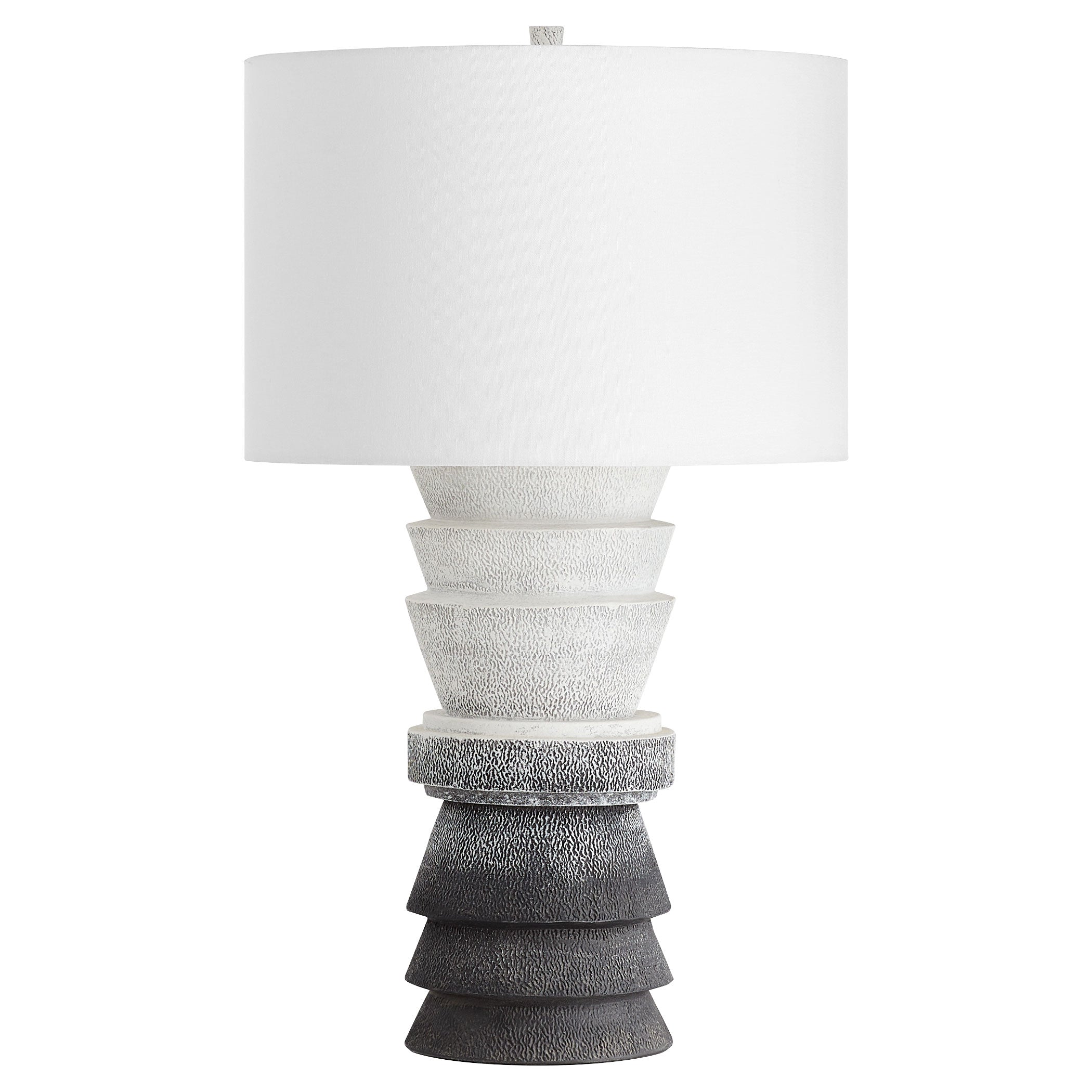 Cyan Design 11634 Rhodes Table Lamp - Modern Grey and Black Accent Light for Living Room, Bedroom, or Office Decor