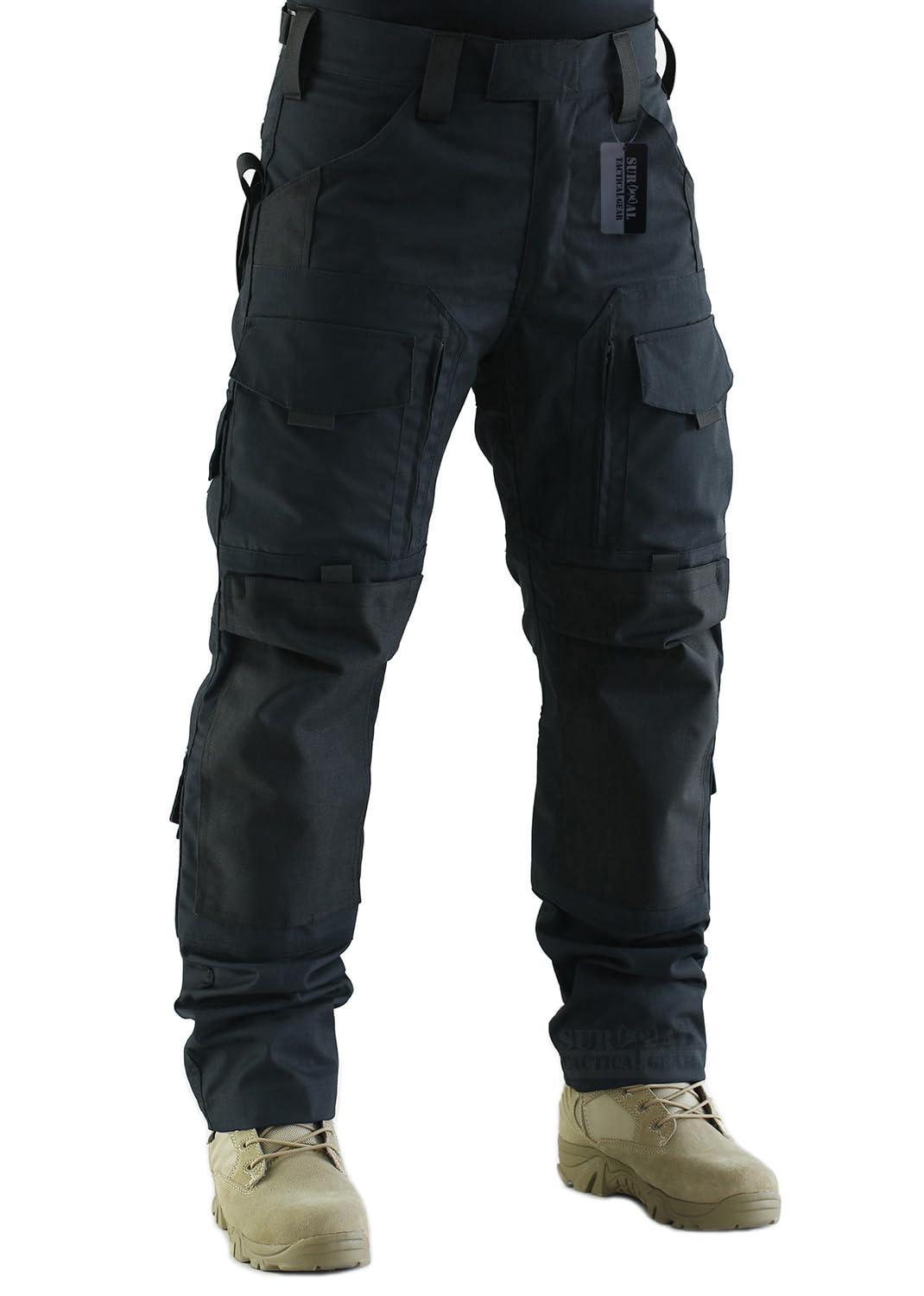 Tactical Pants for Men - MOLLE Ripstop Combat Trousers with Army Camo - Durable Hunting & Outdoor Pants for Hiking, Airsoft & Military Use