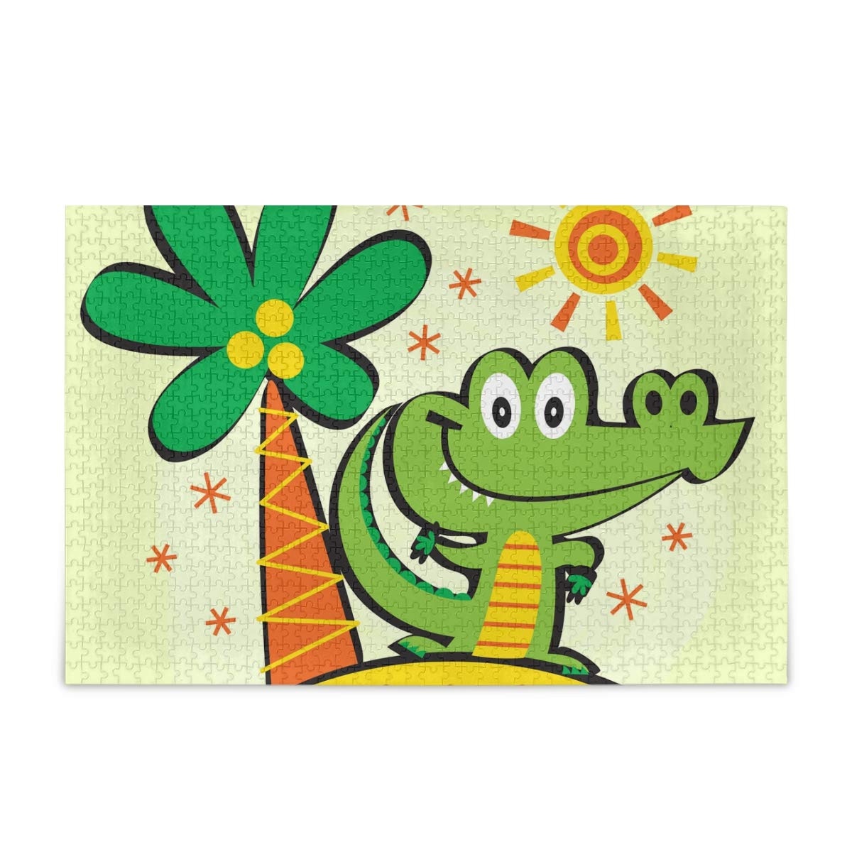 500-Piece Jigsaw Puzzle for Adults & Kids - Cute Cartoon Dinosaur Tree Design, 15x20 Inch Large Puzzle for Family Game Night, Home Decor & Educational Activity