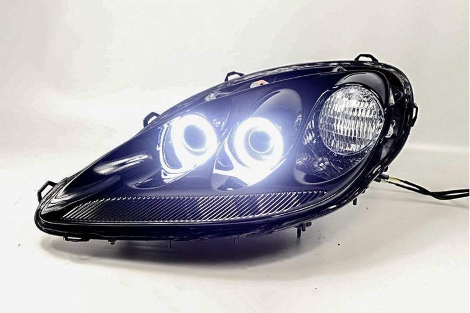 Halo Lights LED 70mm Amber Four Diode Dynamics - Perfect for Car, Truck, Motorcycle & Off-Road Vehicle Lighting Upgrades