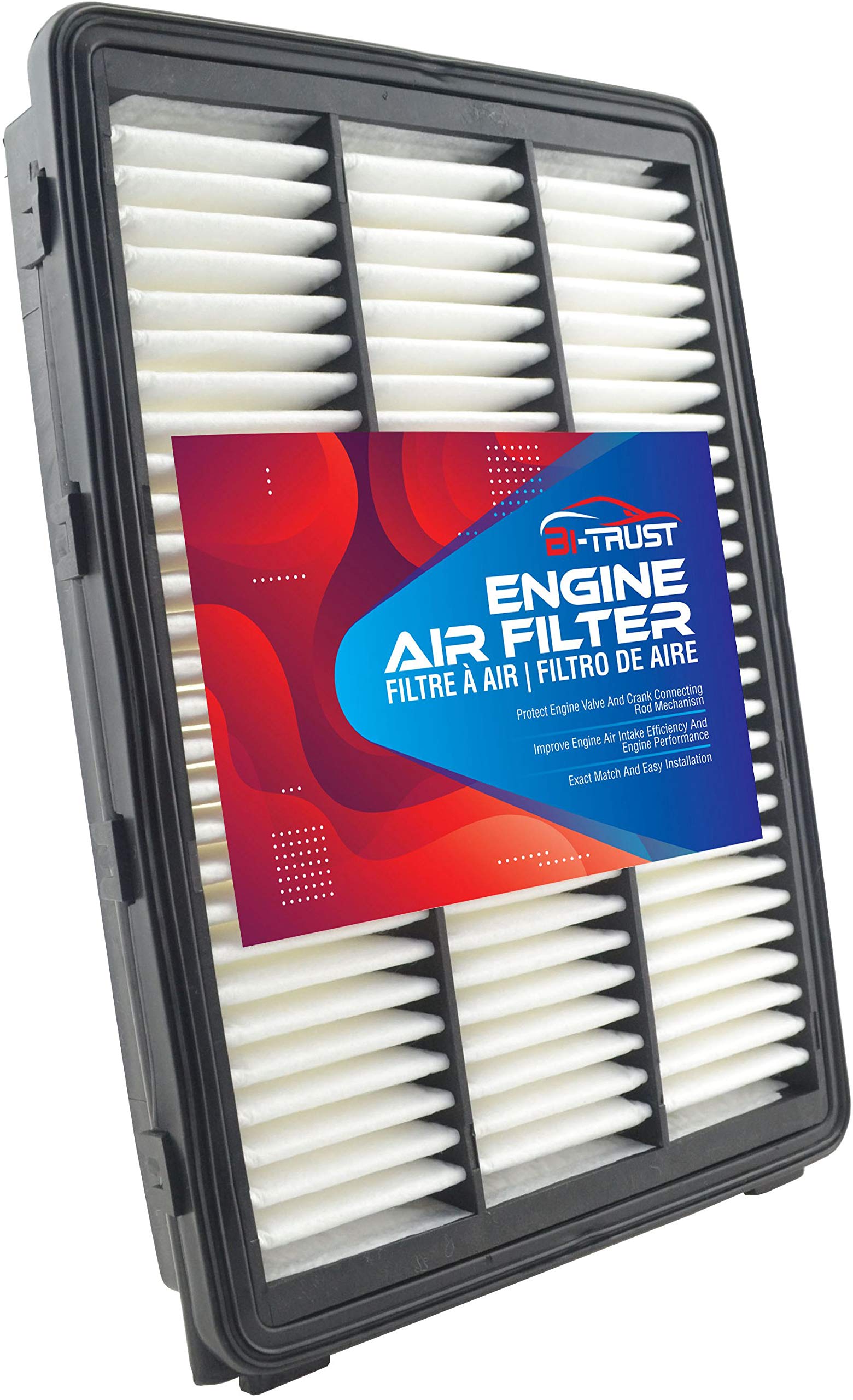 High-Efficiency Engine Air Filter - Advanced Synthetic Media | Fits Hyundai Tucson & Kia Sportage | Improved Engine Performance & Fuel Efficiency | Perfect for City Driving & Off-Road Adventures
