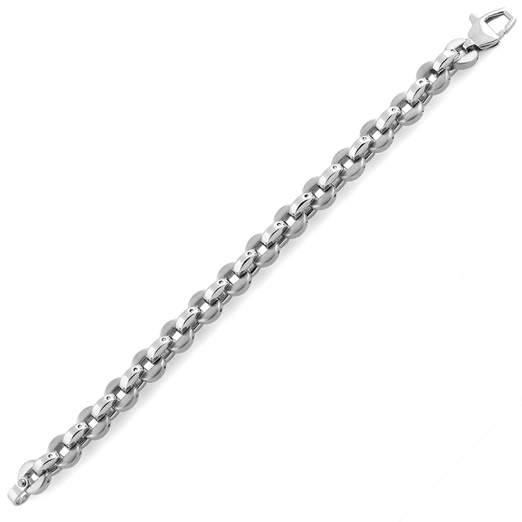 Stainless Steel Round Link Bracelet for Women - Elegant & Durable Jewelry for Everyday Wear, Parties & Special Occasions