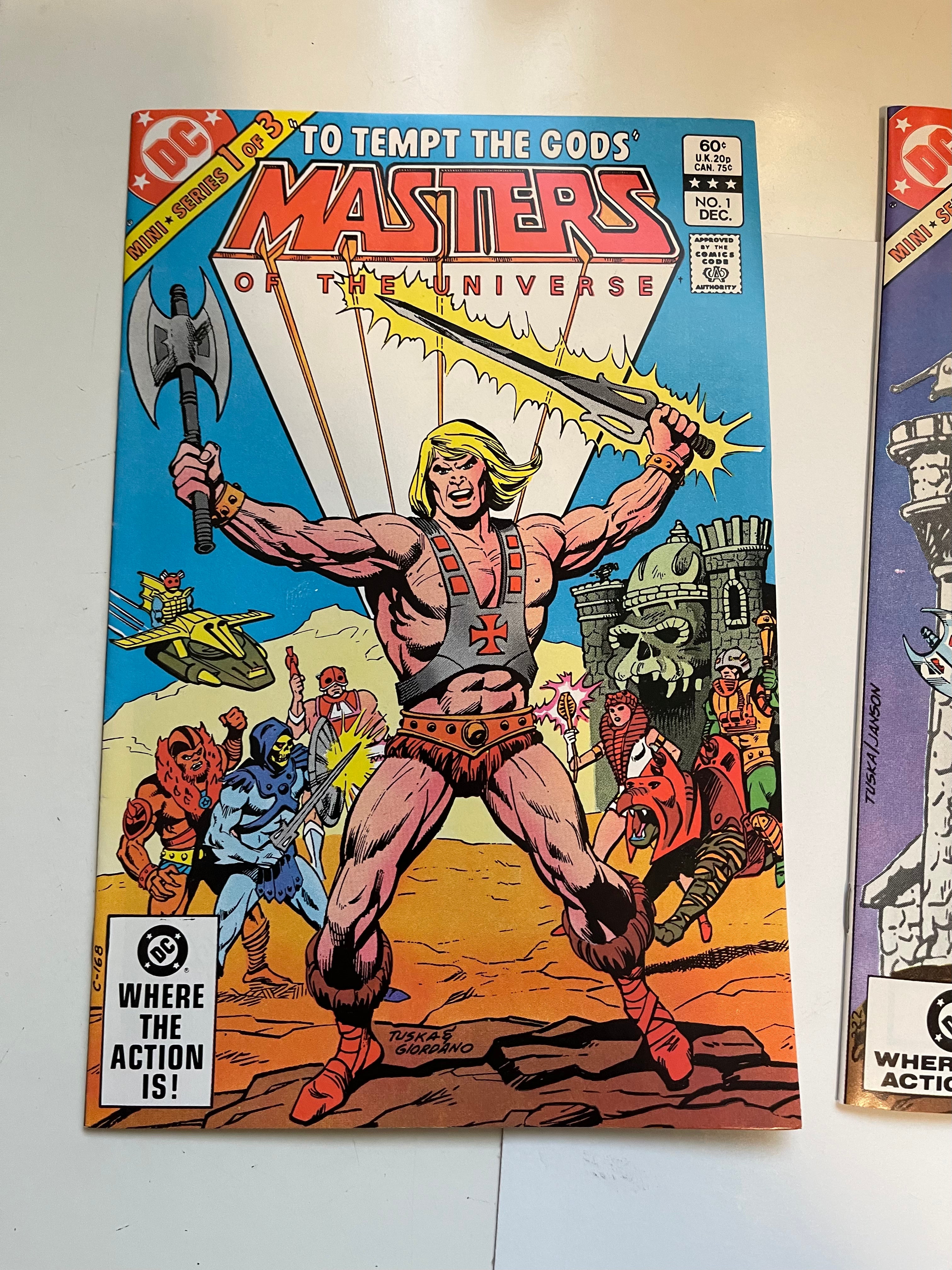 Masters of the Universe 3 Comics Mini Series 1982 - Vintage He-Man Collectible for Fans & Comic Book Enthusiasts | Perfect for Display, Gifts & Nostalgic Collections