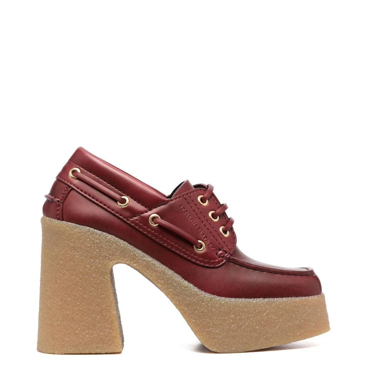 Skyla Lace Chunky Heel Loafers for Women - Comfortable Bordeaux Red Slip-On Shoes | Perfect for Office, Date Night & Casual Outfits