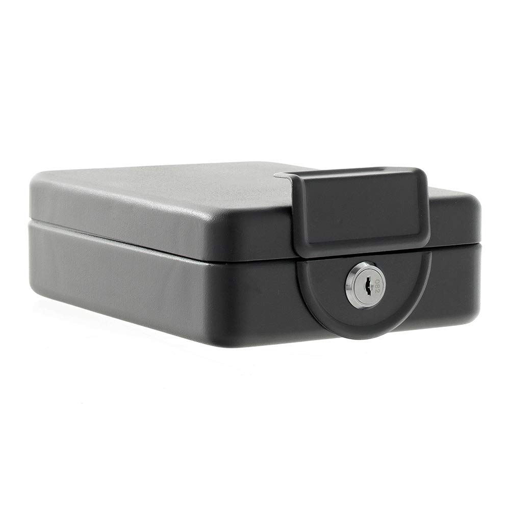 Portable Travel Safe - Compact Security Lock Box for Office, Home, Car & RV - Perfect for Valuables Protection While Traveling or Camping