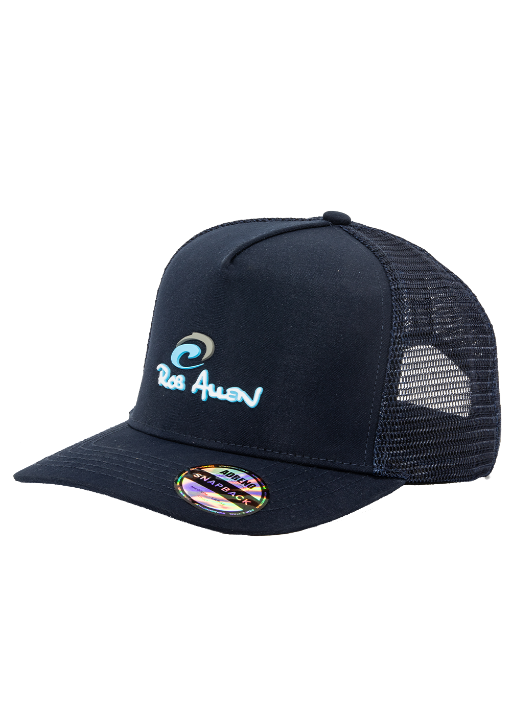 Rob Allen Snapback Trucker Hat with Raised Logo - Stylish Adjustable Baseball Cap for Men & Women - Perfect for Outdoor Sports, Casual Wear, and Street Fashion