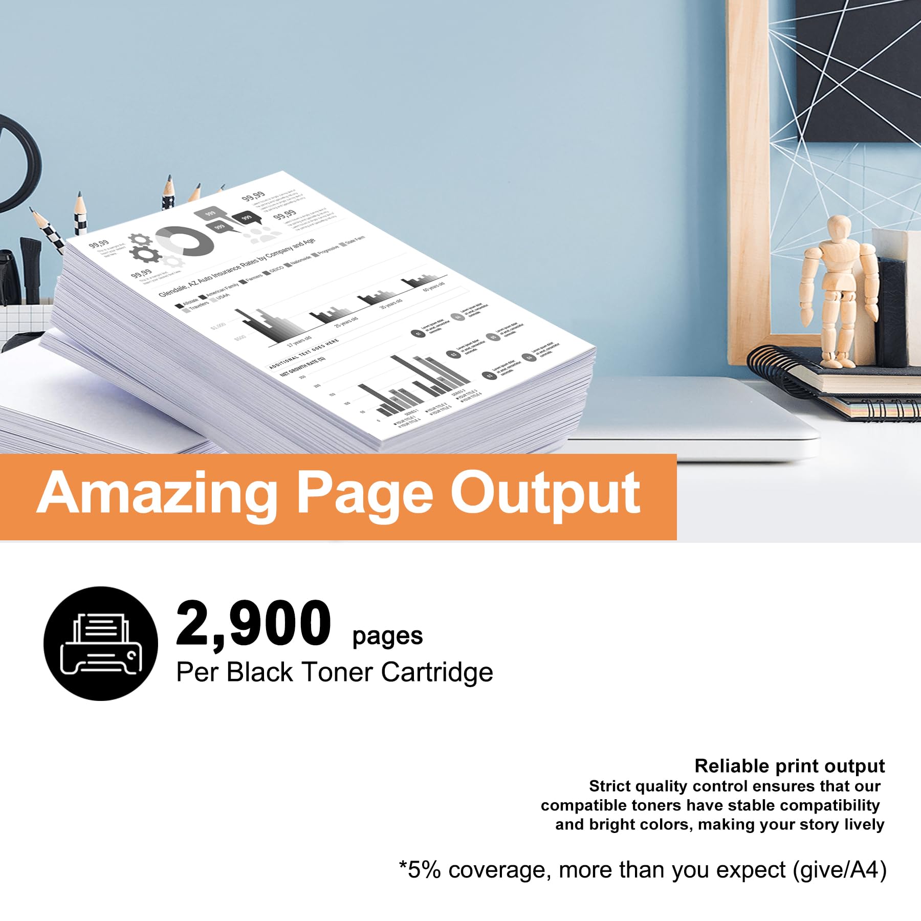 HP 49A (Q5949A) Black Toner Cartridge Replacement for LaserJet 1320/1320n/1320nw/1320tn/3390 MFP/3392 MFP/1160 Printers | High-Yield Compatible Ink | Perfect for Office & Home Printing Needs