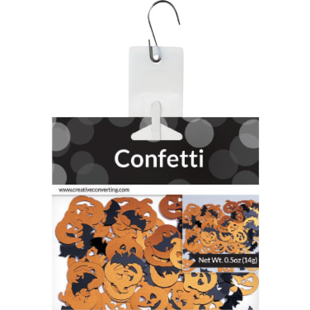 12-Piece Bulk Halloween Bats and Pumpkin Confetti Set - Perfect for Party Decorations, Classroom Activities, and DIY Crafts