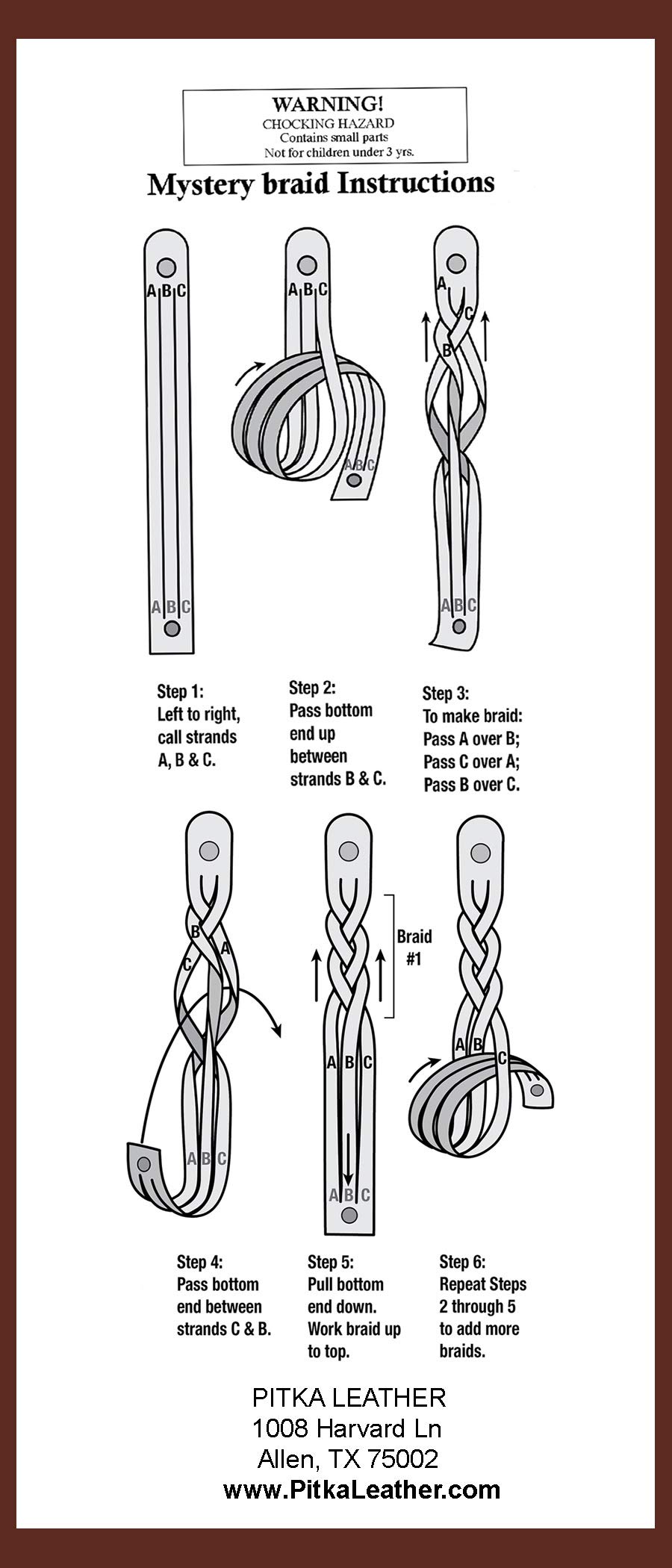 8-Pack Black Leather Bracelet Braiding Kit - DIY Handmade Mystery Braid Bracelets - Made in USA - Perfect for Gifts, Boho Fashion & Festival Accessories