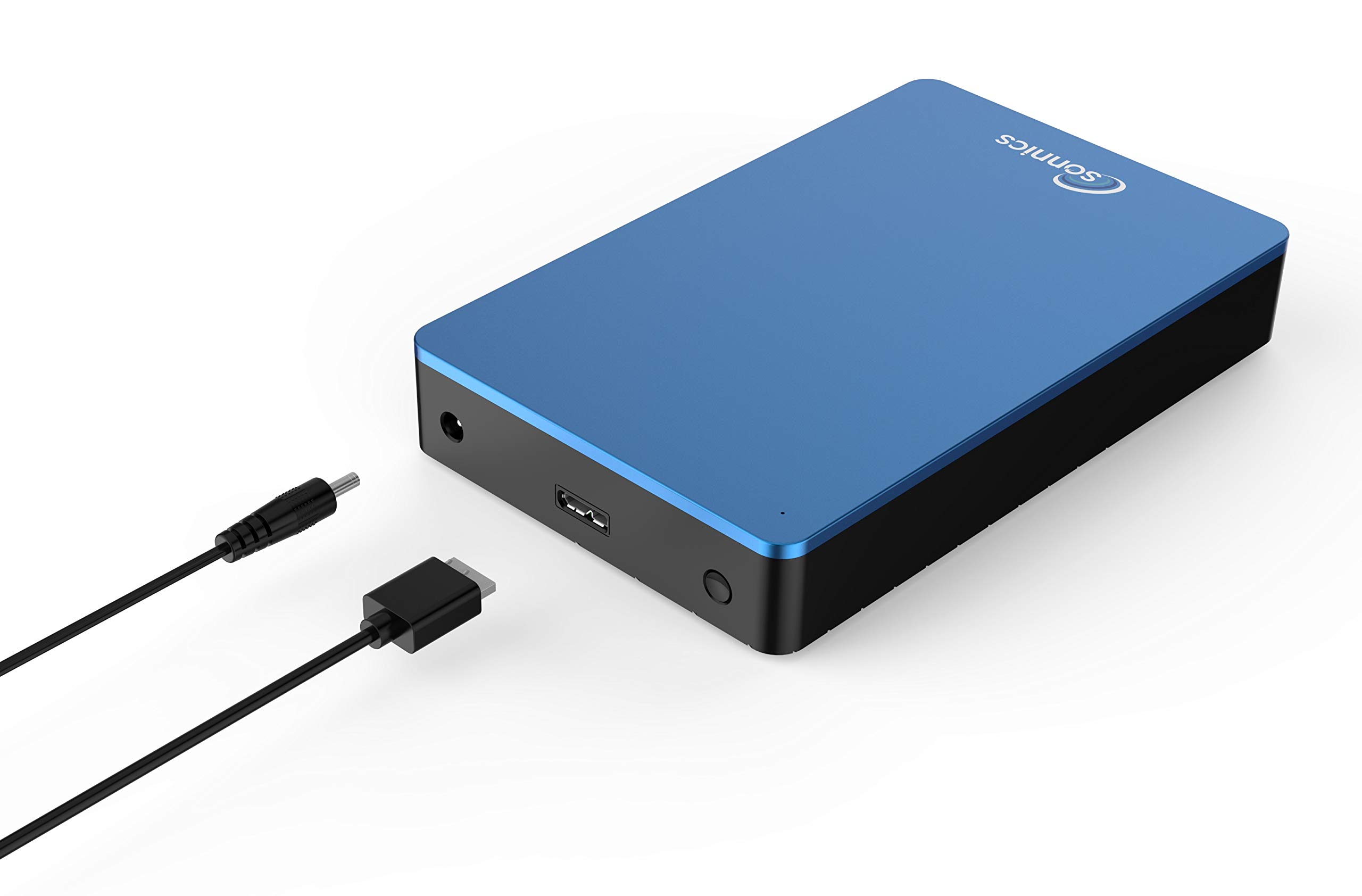 Sonnics 4TB Blue External Desktop Hard Drive - USB 3.0 for Windows PC, Mac, Xbox One & PS4 - High-Speed Data Storage for Gaming, Backup & Media Files
