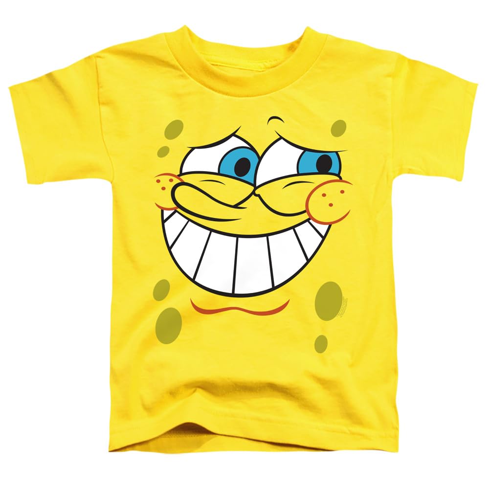 Spongebob Guilty Face Graphic T-Shirt for Toddler Boys & Girls - Cute Cartoon Tee for Kids Playtime & Casual Wear