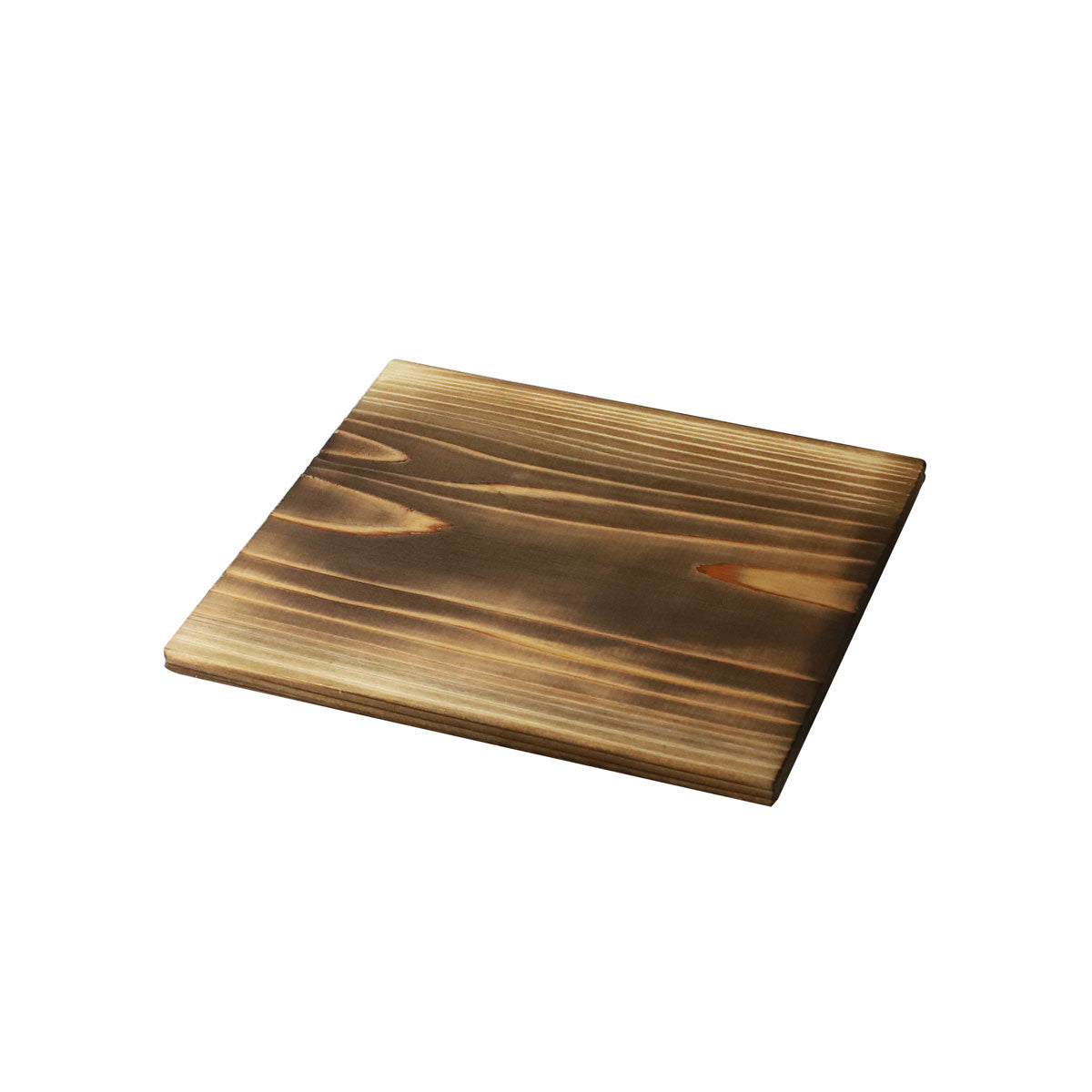 Premium Burnt Cedar Wooden Trivet - Heat Resistant Coaster for Tabletop Grills, Hot Pots & Cookware - Perfect for Outdoor BBQ, Camping & Kitchen Use
