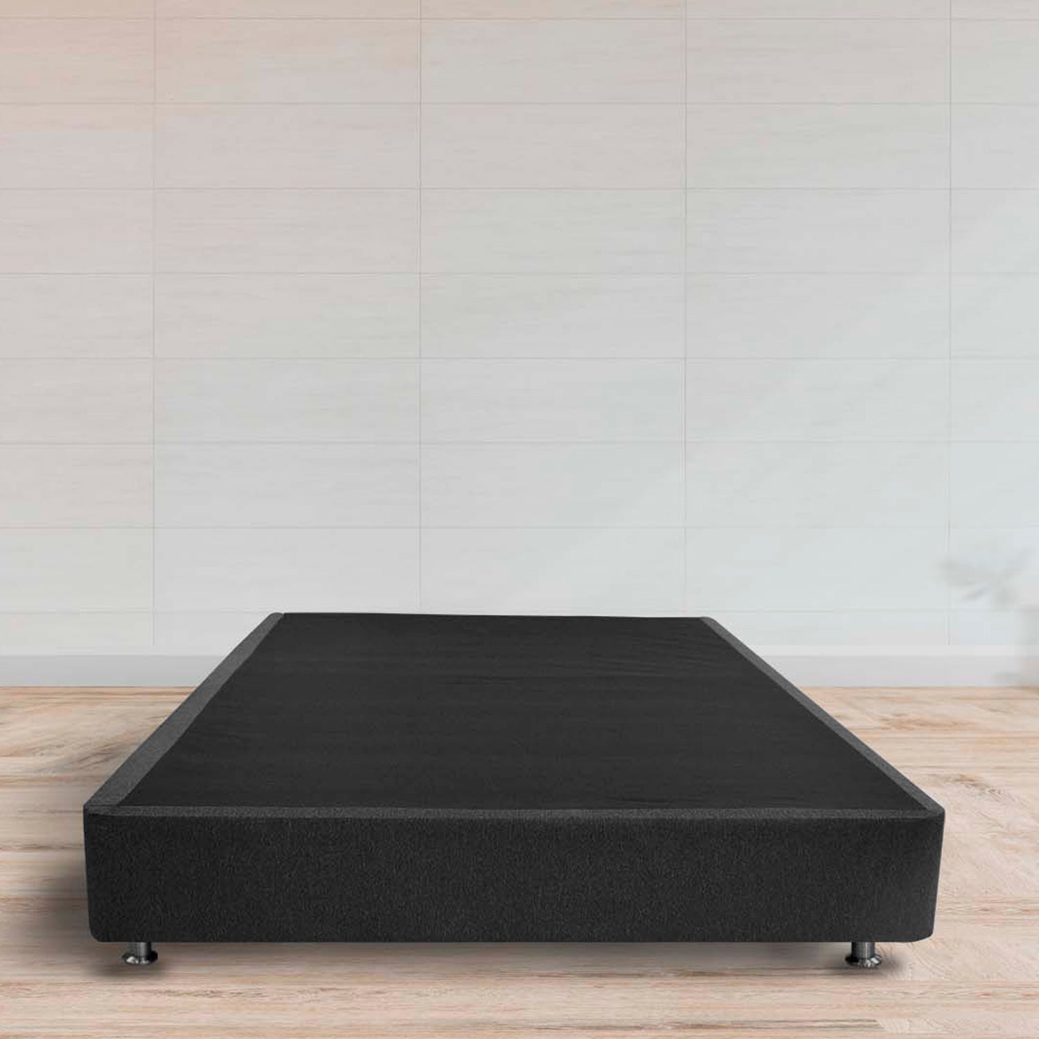 Black Bed Frame for Single Bed 100 x 190 cm - Sturdy Metal Platform Base with Noise-Free Support, Perfect for Small Bedrooms, Dorms, or Guest Rooms