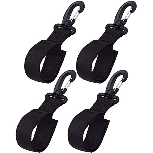 4-Piece Kayak Paddle Holder Set with D-Ring Patches - Secure Kayak Paddle Clip & Storage Keeper for Inflatable Boats, Paddle Boards & Kayaks - Perfect for Fishing, Camping & Water Sports Adventures