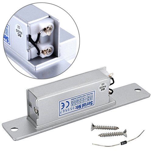 UHPPOTE Electric Strike Door Lock with RF Remote Kit, Exit Button & Power Supply - Secure Access Control for Commercial & Residential Doors | Easy Installation & Durable Design