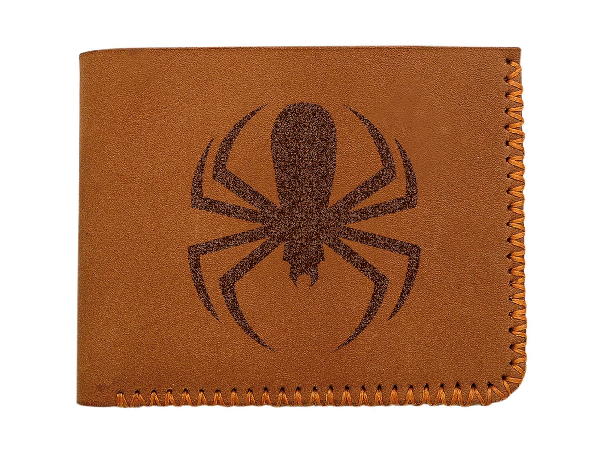Handmade Genuine Leather Tribal Spider Wallet for Men - Pull-Up Design, RFID Blocking - Perfect for Everyday Use, Travel & Gift Giving