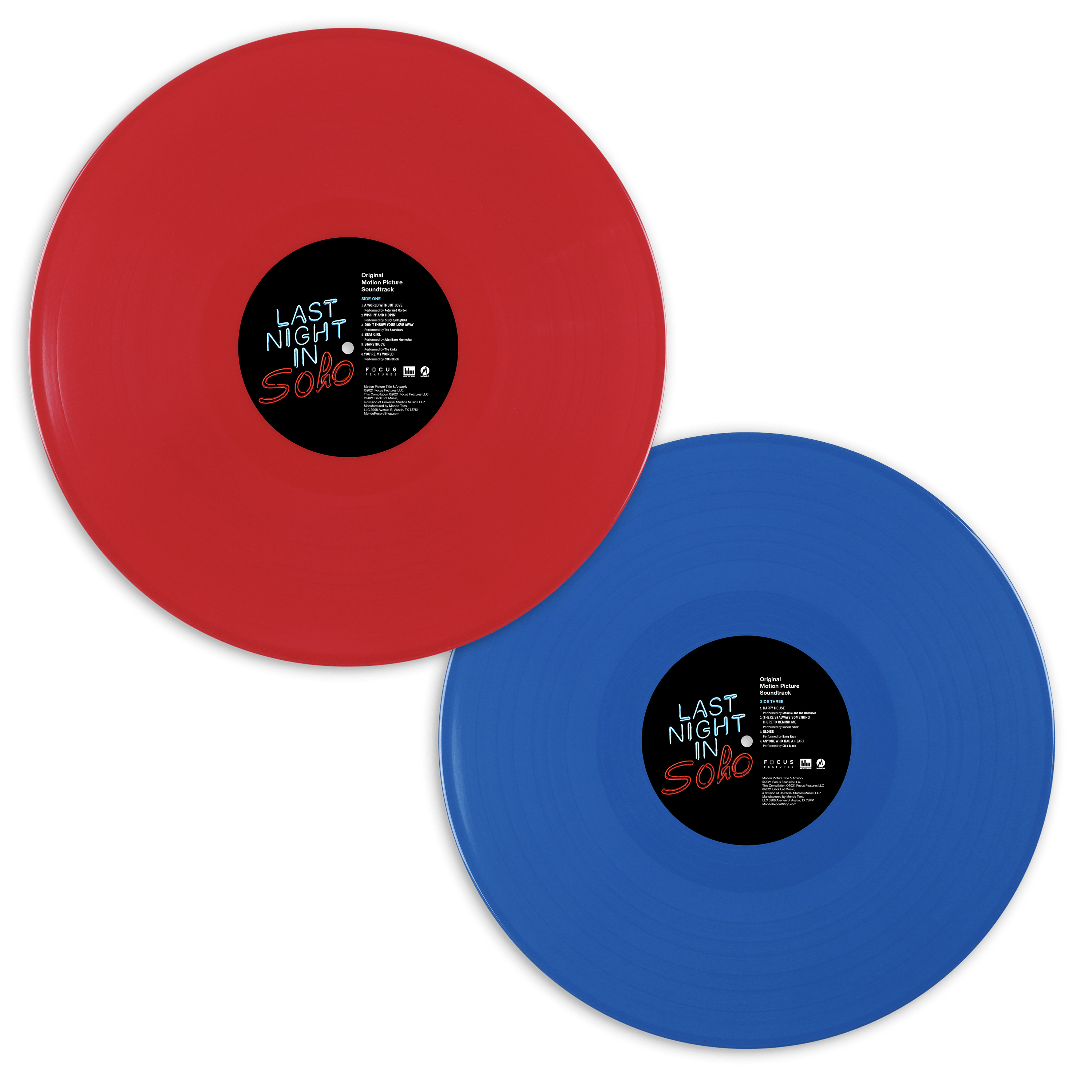 2x 180 Gram Red and Blue Vinyl