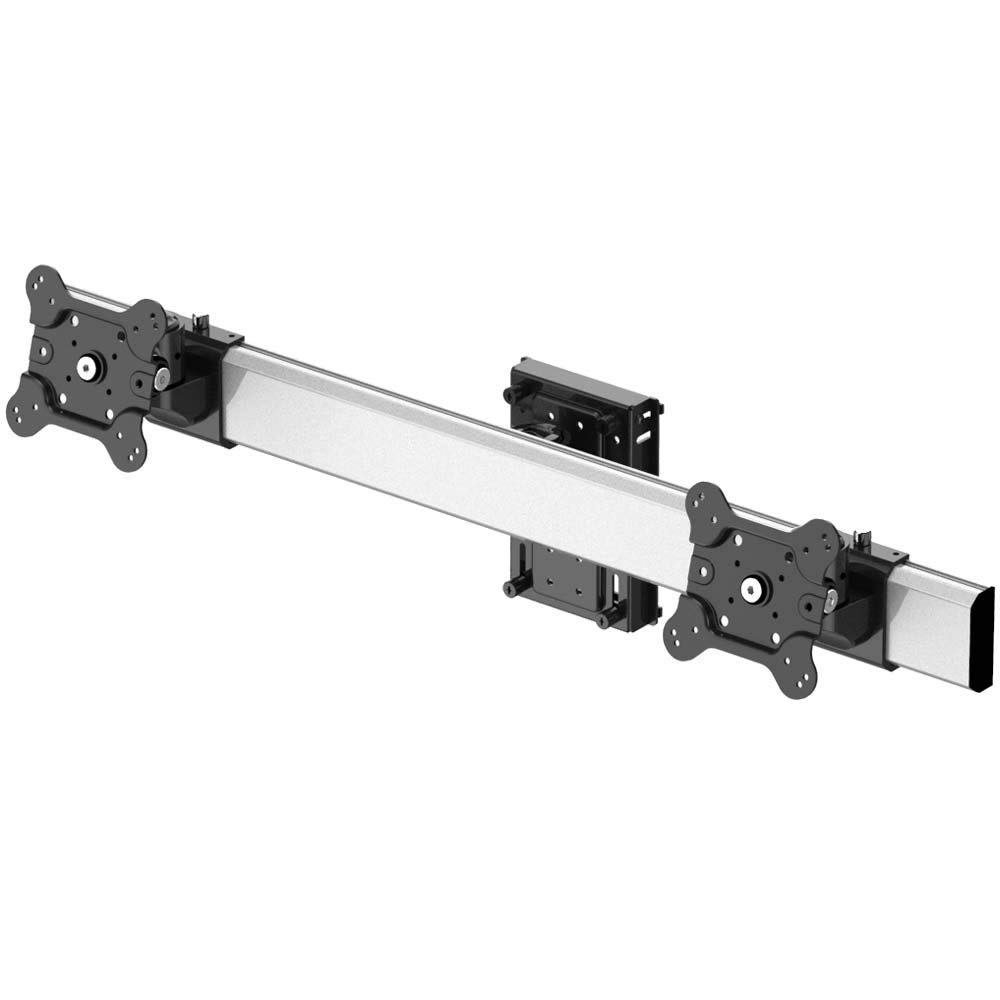 Continews Dual Monitor Wall Mount - Horizontal Slat Design for 13-32 Inch Screens | Perfect for Home Office, Gaming & Workspace Setup