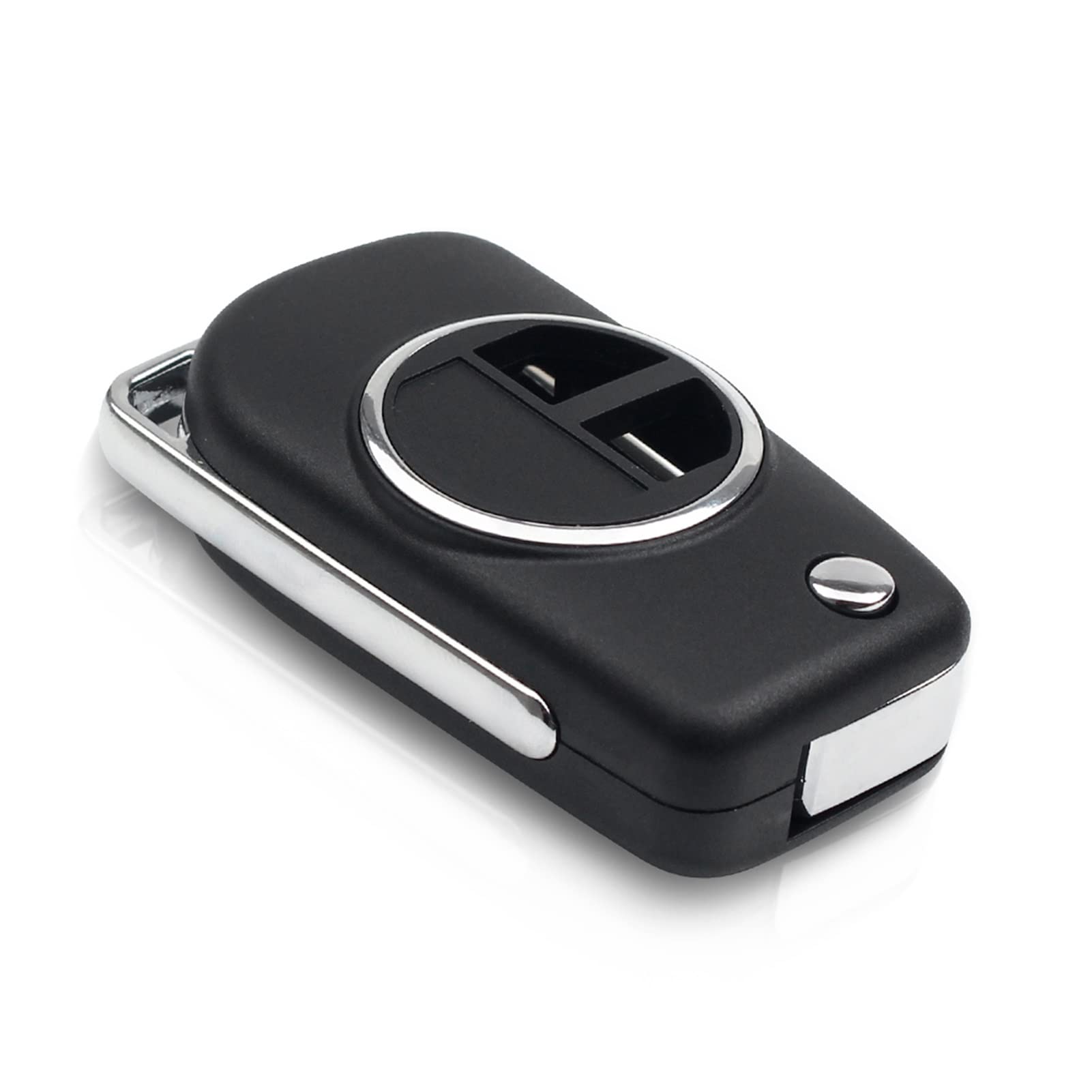 Premium Flip Folding Car Remote Key Case for Suzuki Swift/SX4/Vitara/Alto/IGNIS/JIMNY/Splash - 2 Buttons Metal Ring Key Shell Cover - Perfect for Key Protection & Easy Access