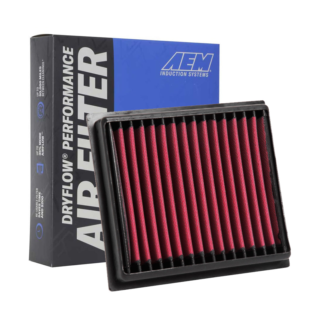 AEM 28-50034 Dryflow Washable Air Filter - High Performance Reusable Air Filter for Cars, Trucks & SUVs - Perfect for Off-Roading, Racing & Daily Driving