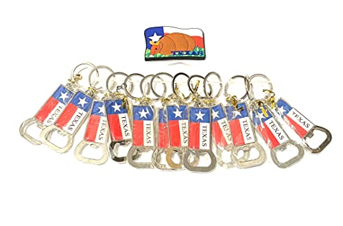 Texas Flag Bottle Opener Keychain