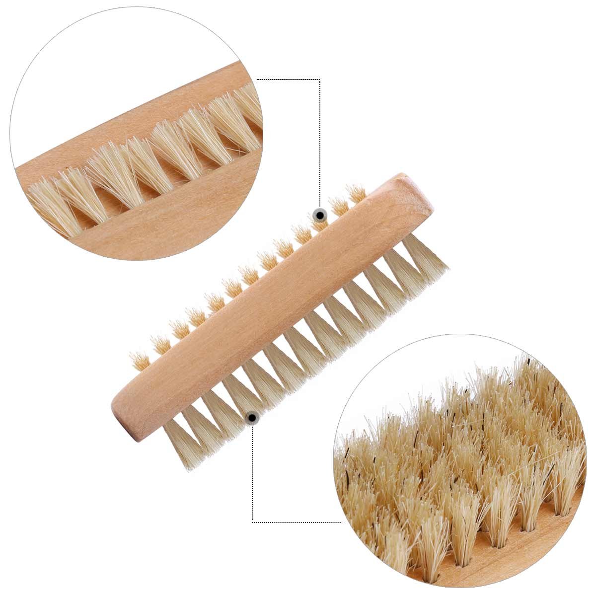 Tbestmax Wooden Nail Brush Set - 2-Sided Cleaning Brush for Manicure & Pedicure (4 Pack) - Perfect for Women, Men & Kids - Ideal for Home Spa, Salon & Travel Use