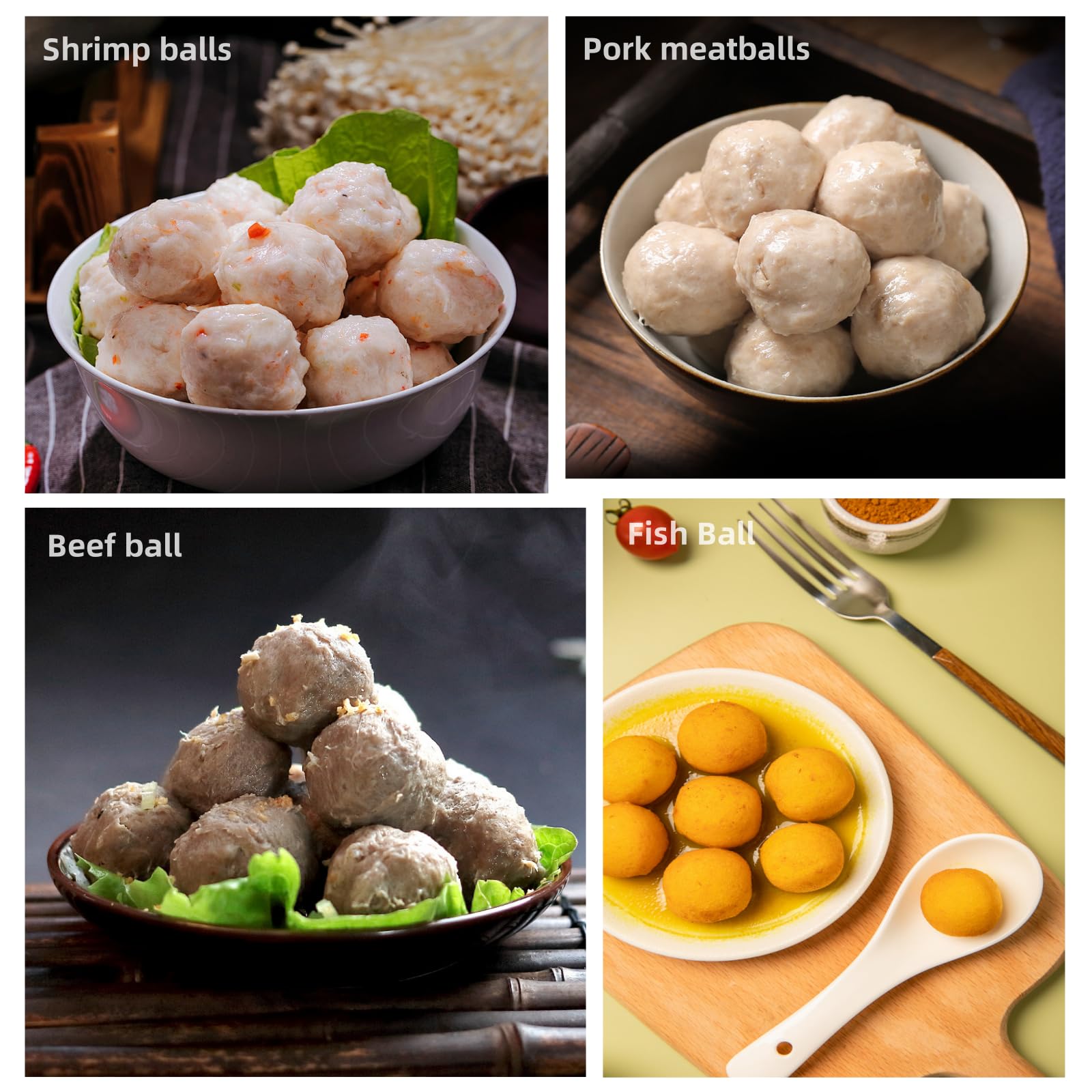 Premium Stainless Steel Triple Meatball Maker Tool Set with Cutting Spoon - Easy DIY Meatball Mold for Home Cooking & Quick Meal Prep | Perfect for Italian Dishes, Party Appetizers & Family Dinners