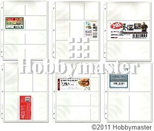 Hobbymaster Coupon Binder Pages - 50 Page Assortment with Bonus Sleeve | Premium Trading Card Protectors for Collectors & Organizers | Perfect for Baseball, Pokemon, and Magic The Gathering Card Storage