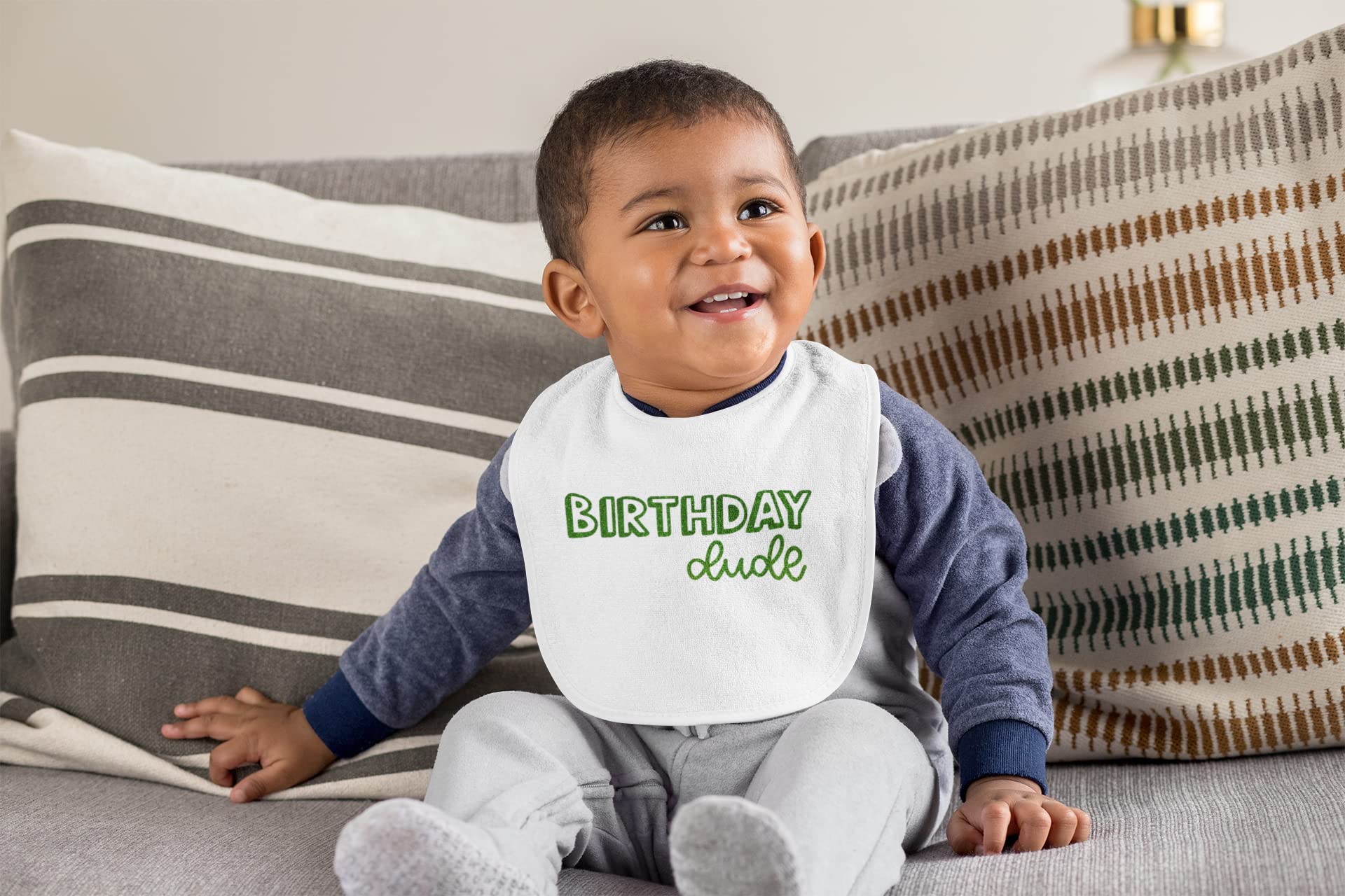 Birthday Boy Iron On Decal Transfer - Customizable Birthday Party Shirt Decal for Boys - Emerald Green Glitter Heat Press Sticker - Perfect for Birthday Celebrations, School Events & Family Gatherings