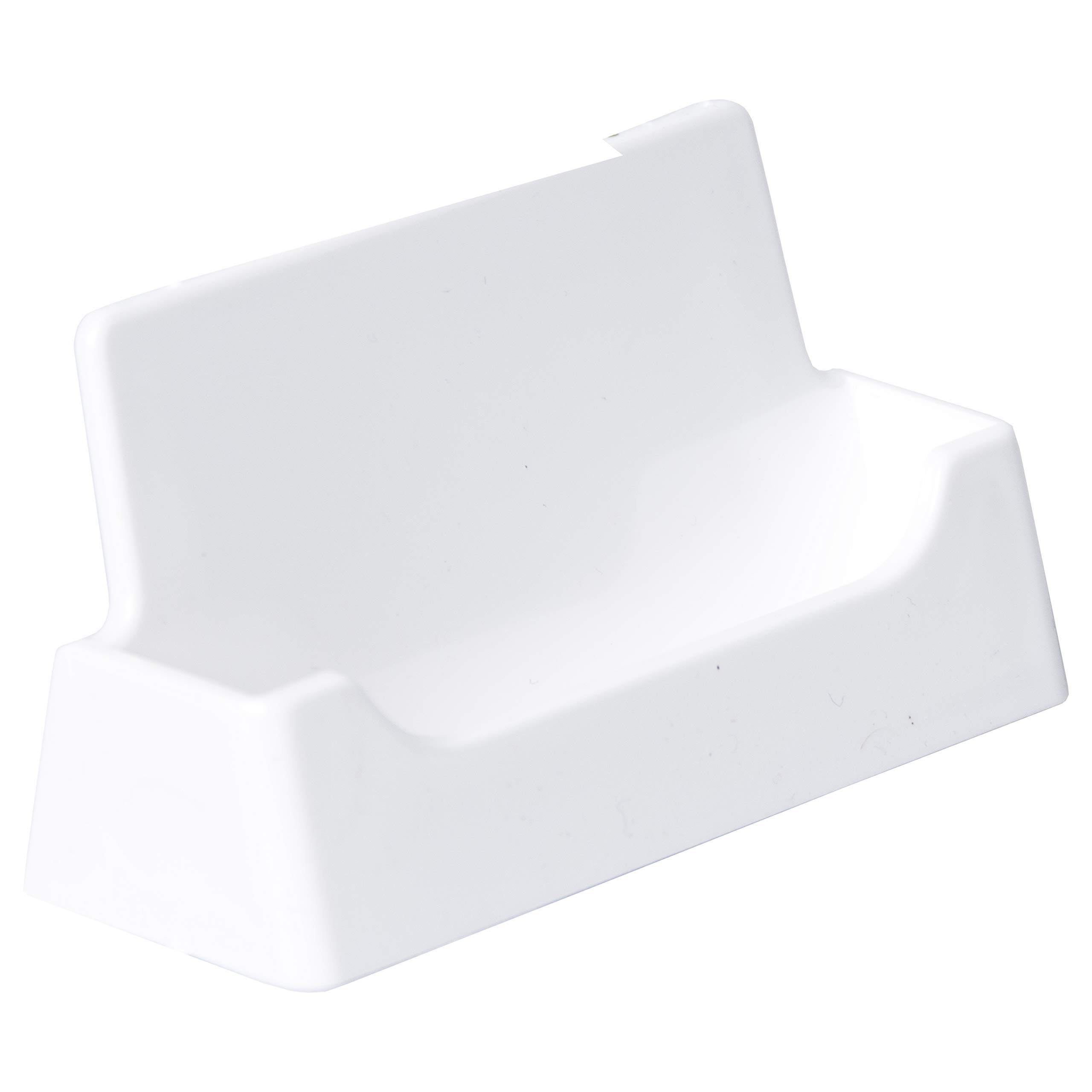 Clear Acrylic Business Card Holder - 3.5x2 Inch White Plastic Desktop Organizer for Multiple Cards - Pack of 250 - Perfect for Office Desks, Reception Counters & Trade Show Displays